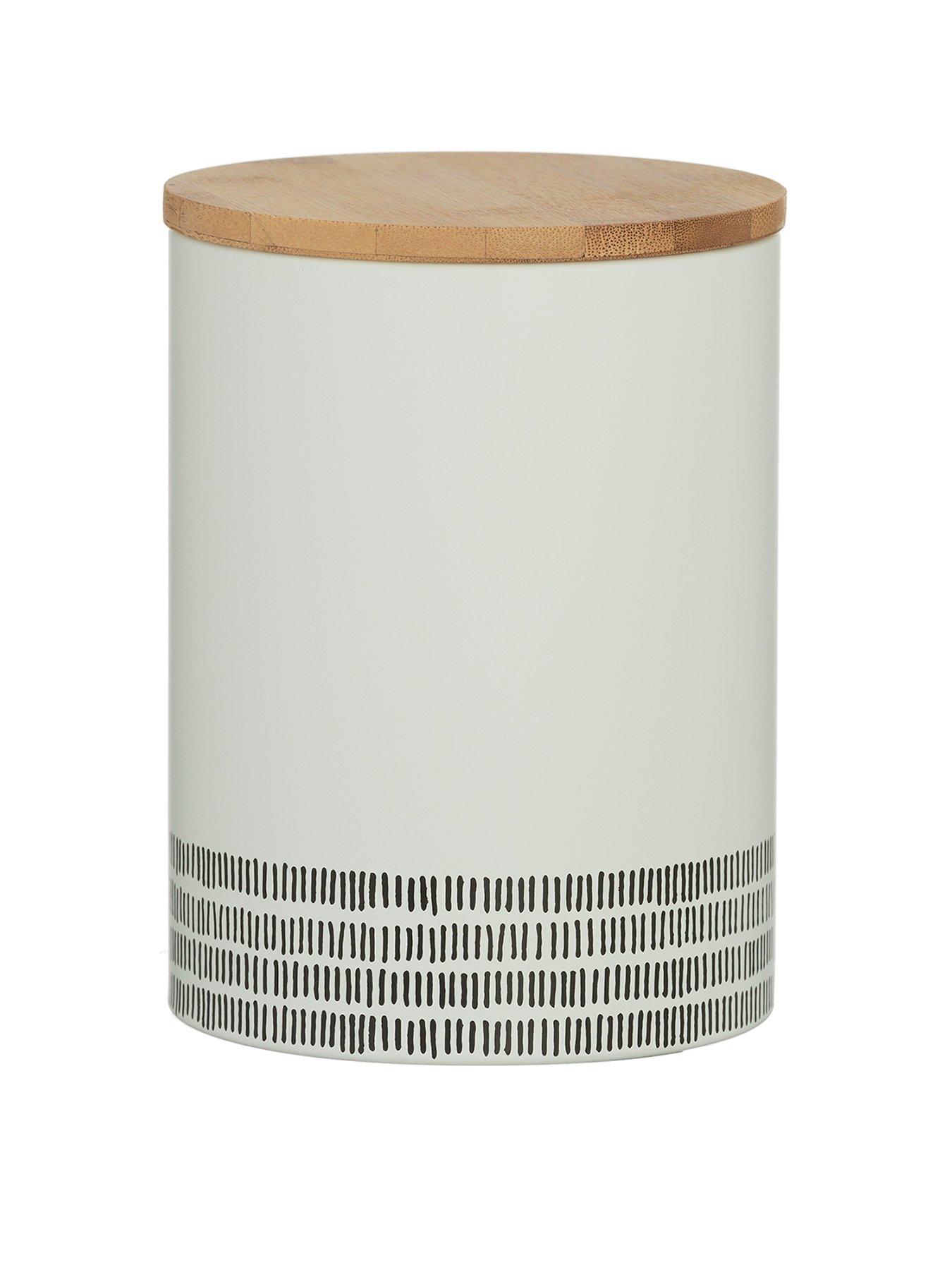 grey biscuit jar