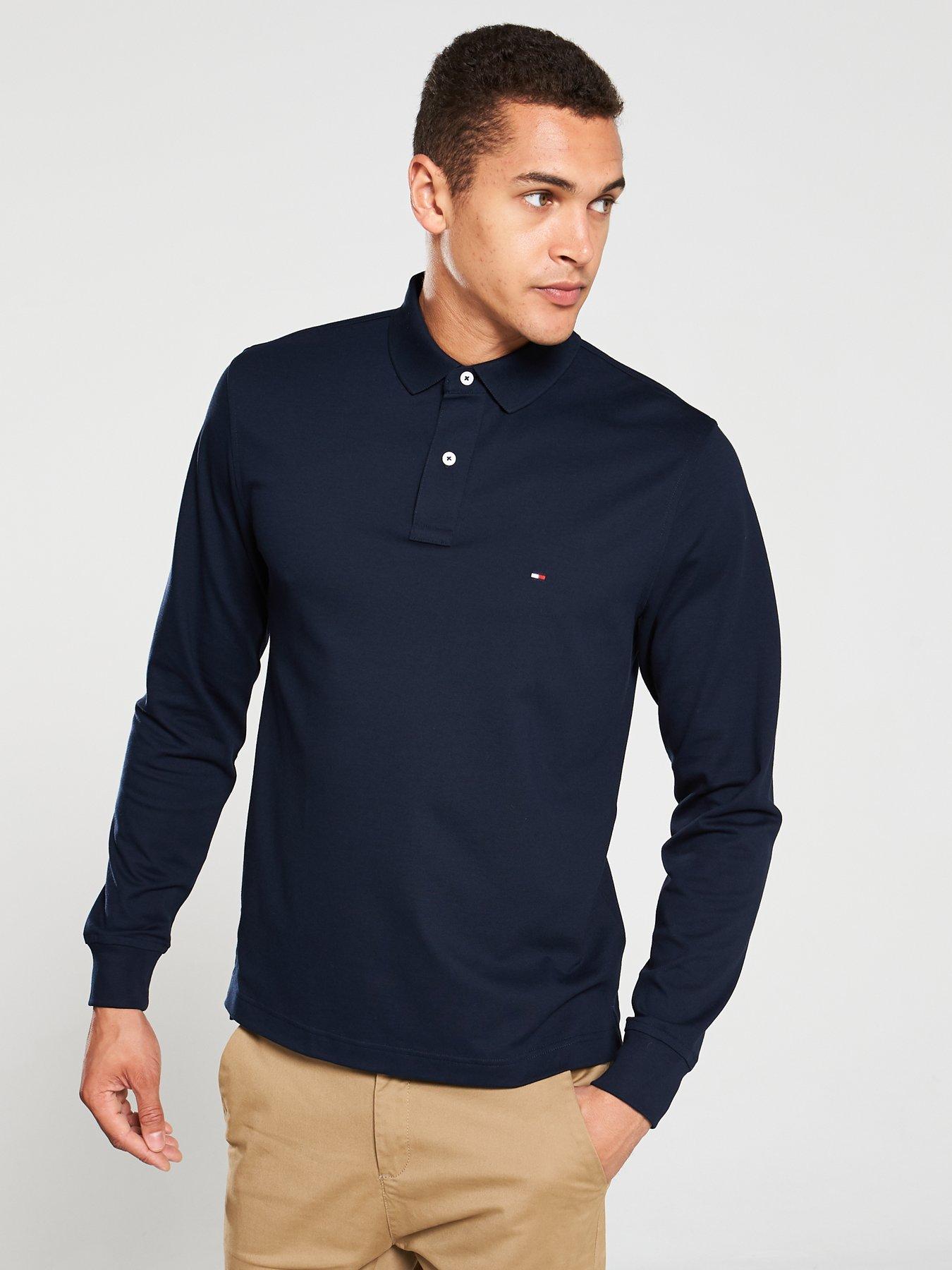 tommy hilfiger navy polo shirt