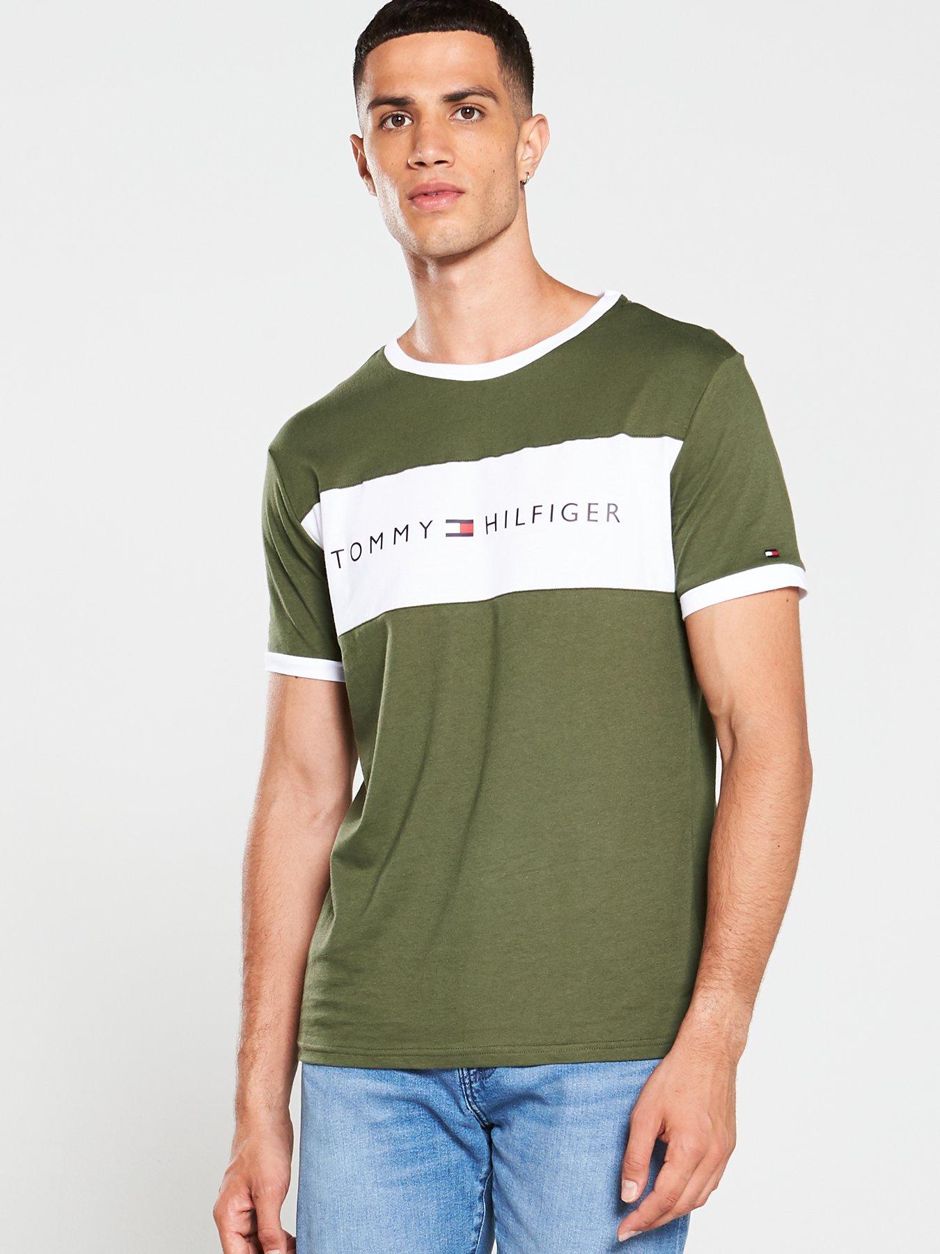 olive green tommy hilfiger shirt