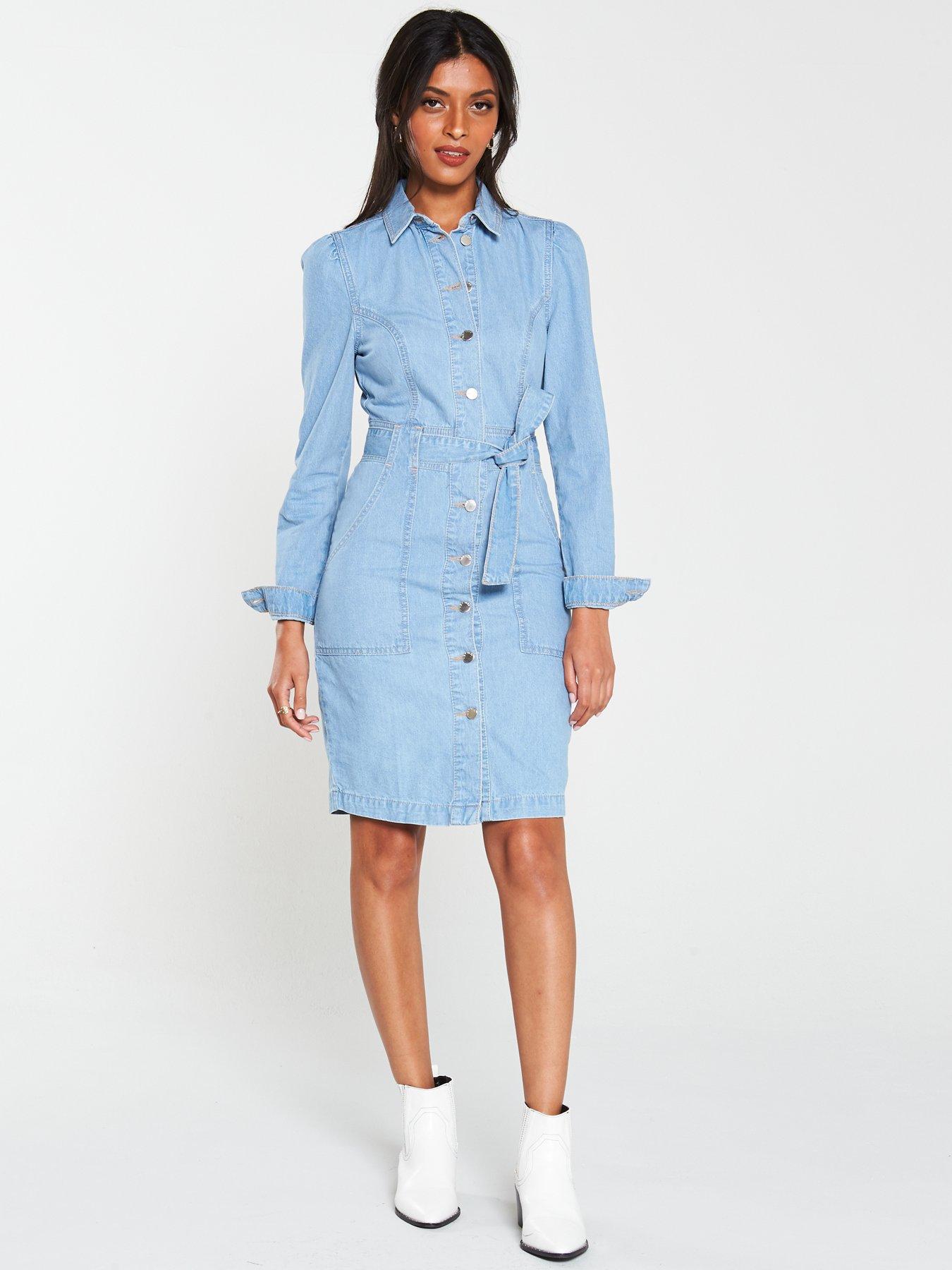 v by very denim dress
