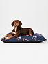 joules-floral-print-collection-mattress-dog-bed-navyoutfit