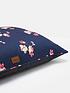 joules-floral-print-collection-mattress-dog-bed-navydetail