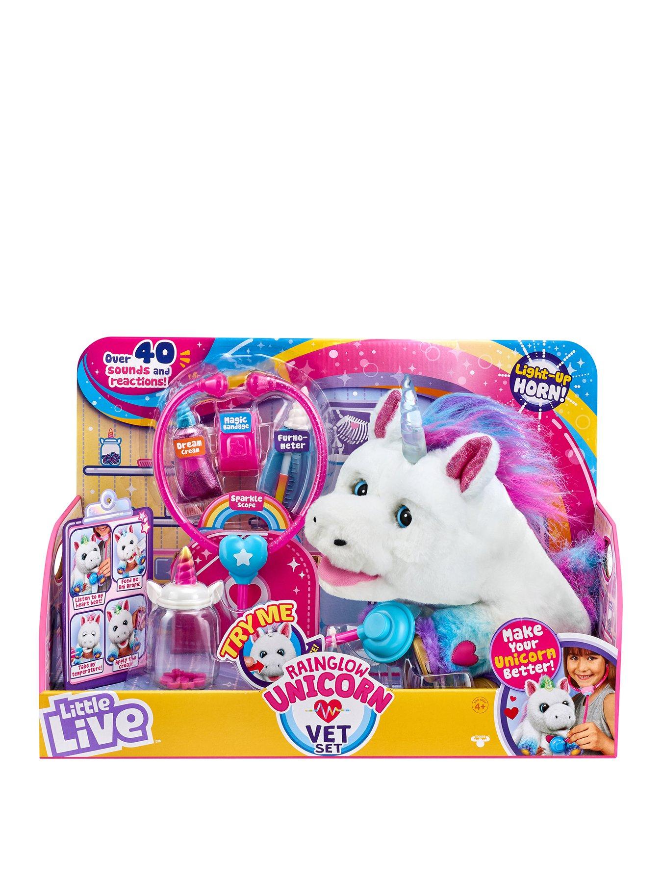 Little Live Pets Little Live Pets Rainglow Unicorn Vet Set Littlewoodsireland Ie