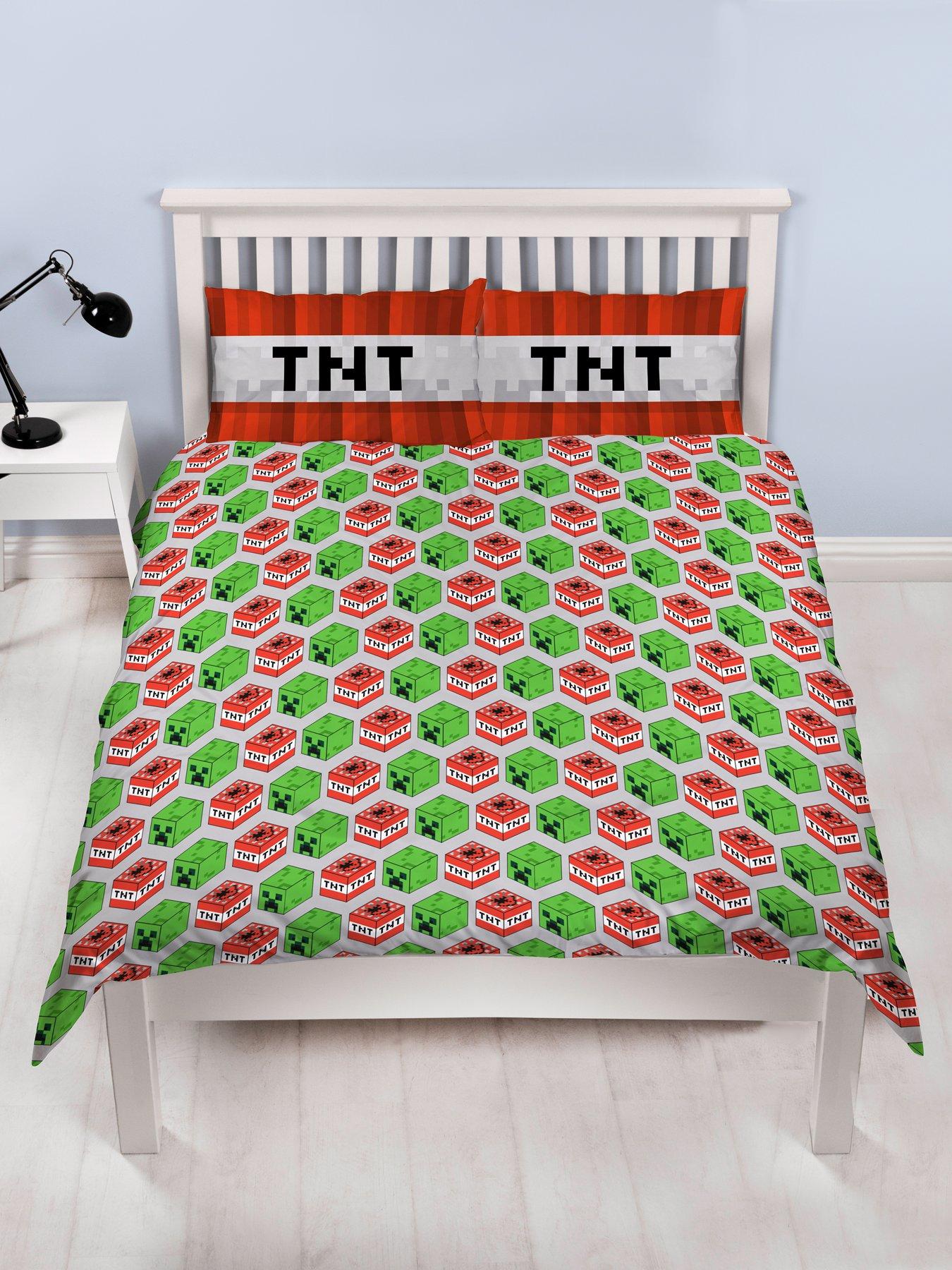 Minecraft Dynamite Reversible Double Duvet Cover Set