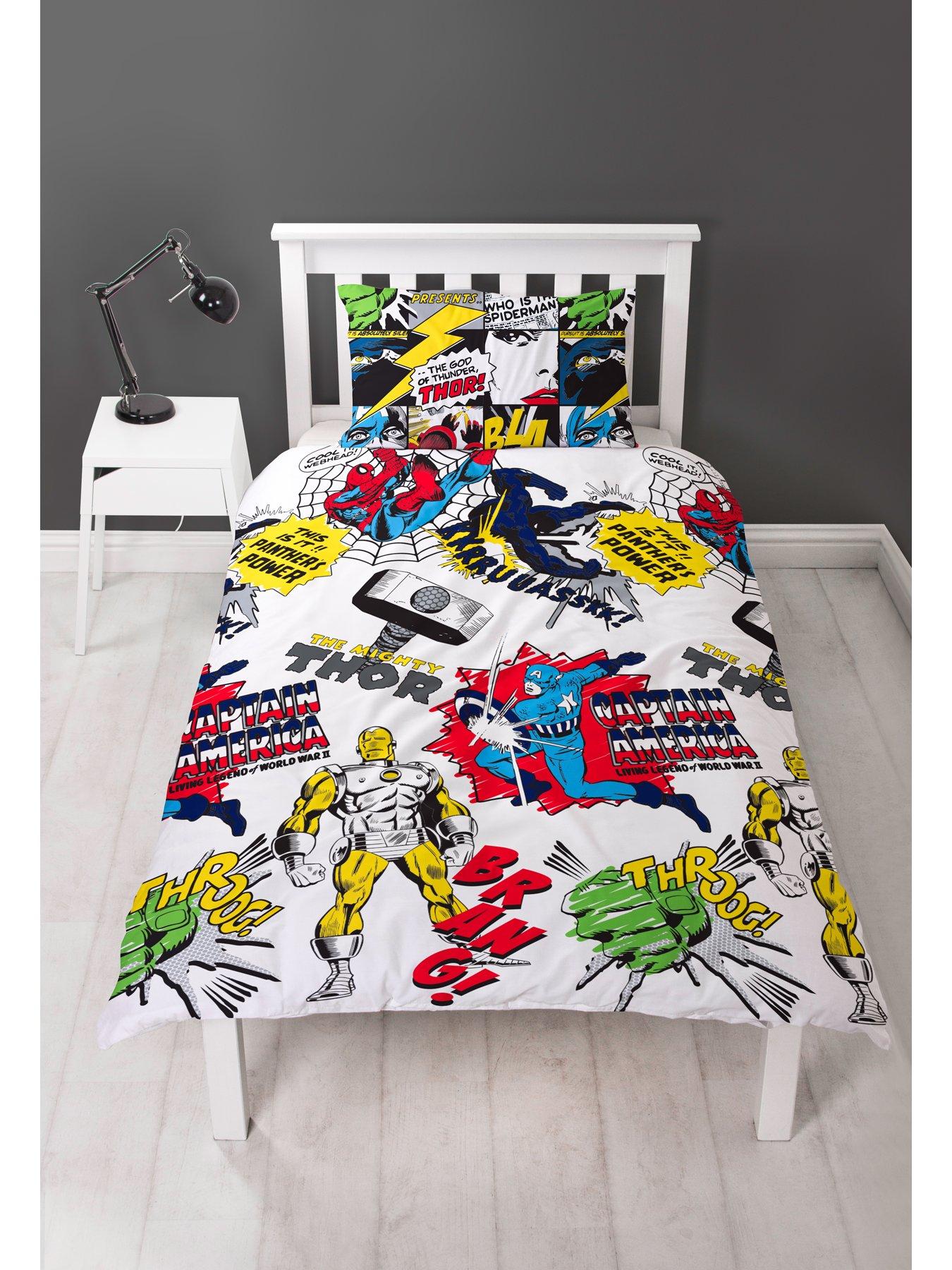 Marvel Scribble Duvet Cover Set Littlewoodsireland Ie