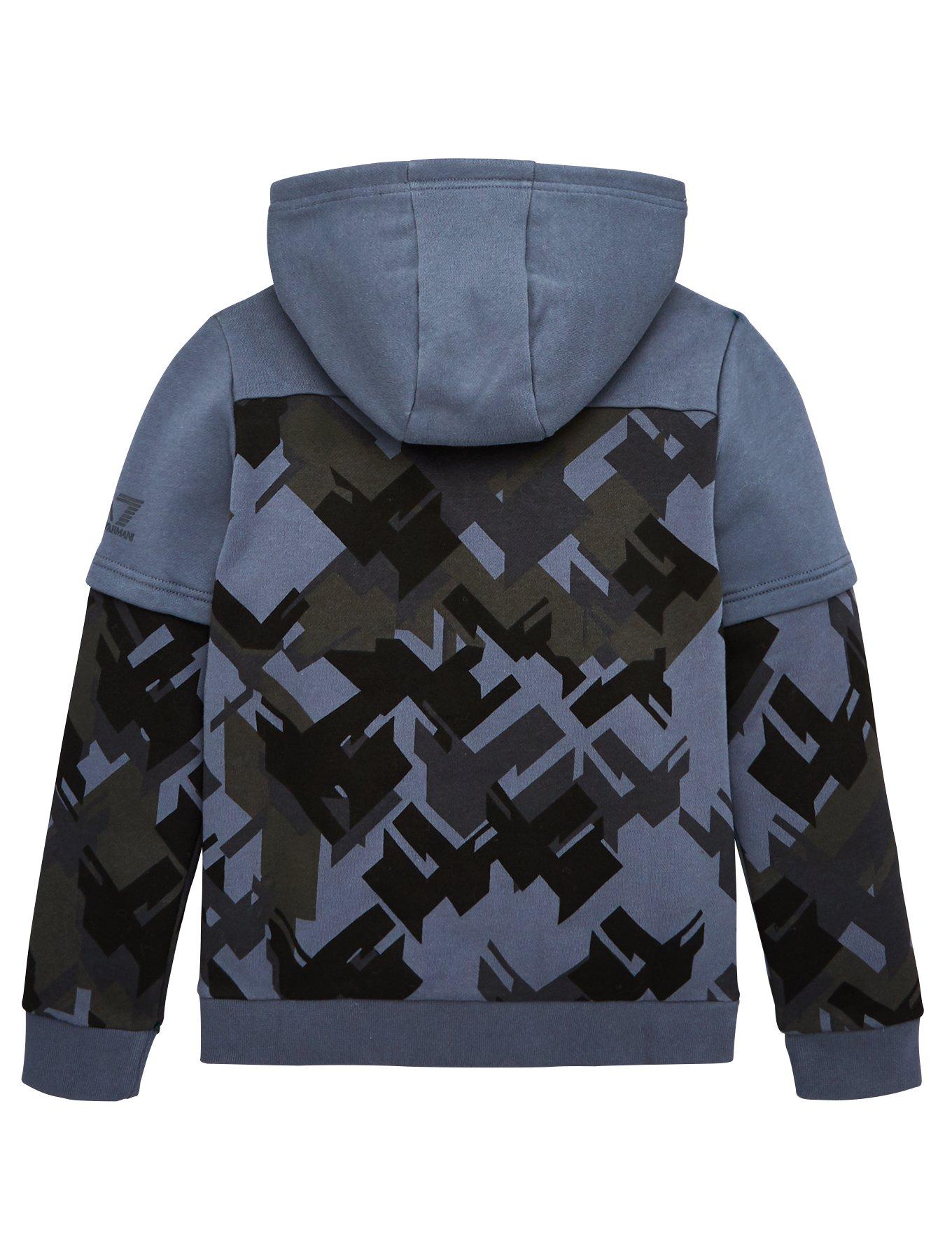 ea7 camo hoodie