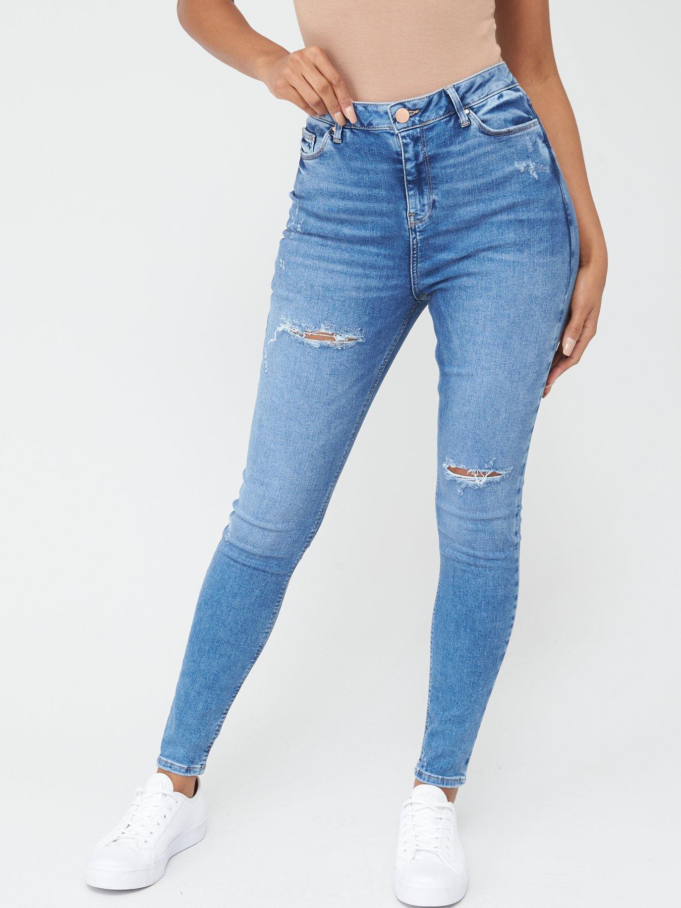 Womens Ripped Jeans Ripped Skinny Jeans Littlewoods Ireland - darkrippeddenimjeansws roblox