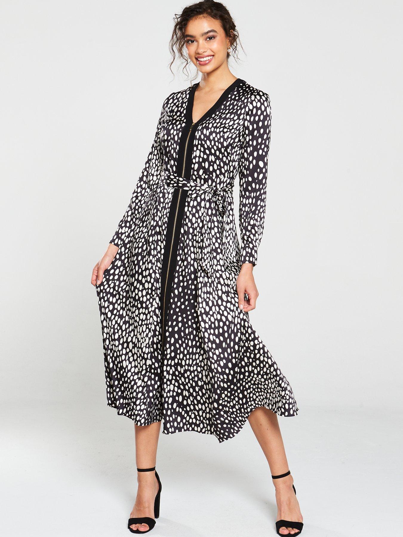 karen millen polka dot dress