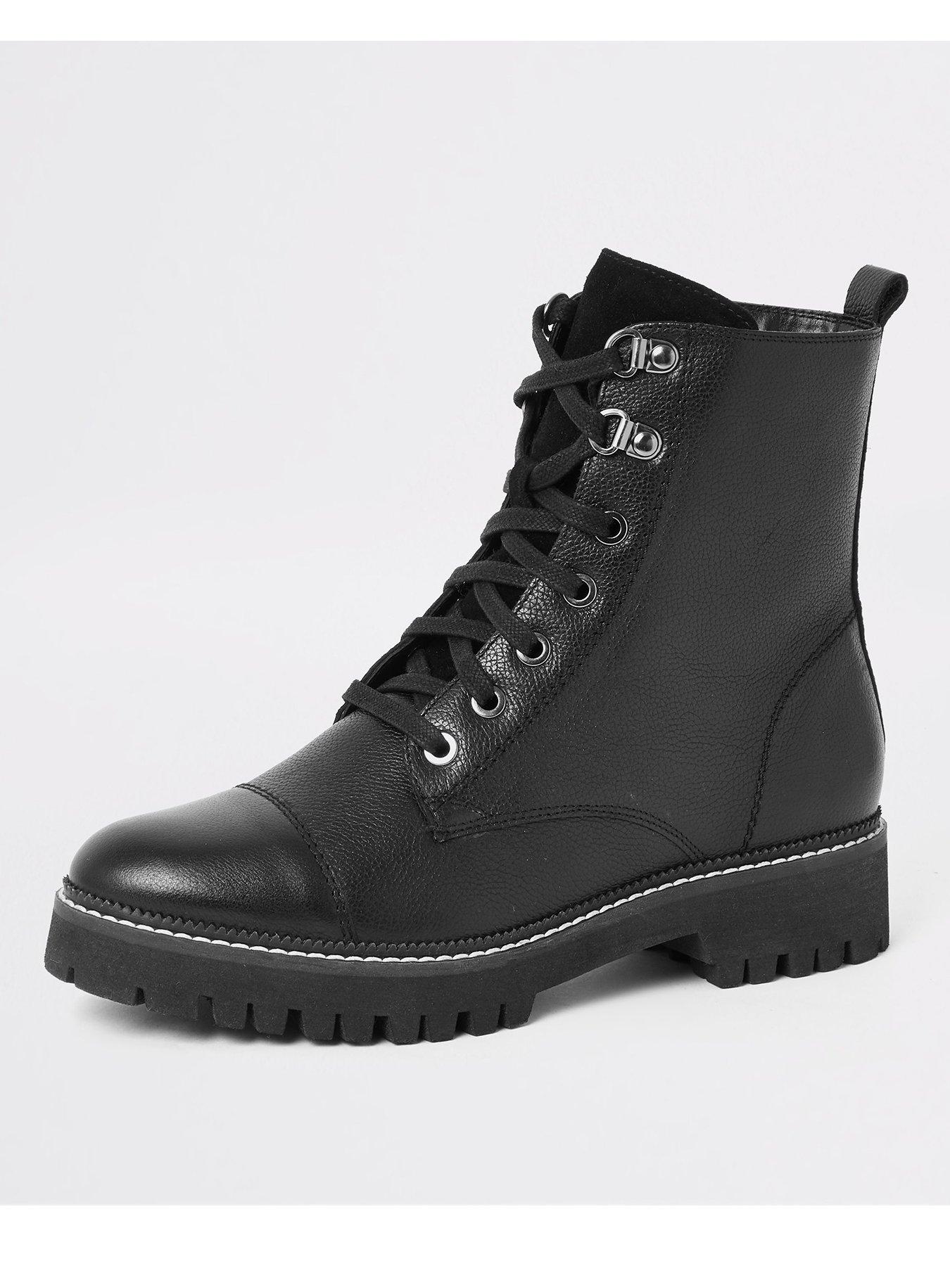 river island chunky biker boots