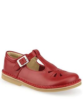 start-rite-girlsnbsplottie-leather-classic-t-bar-buckle-shoes-red
