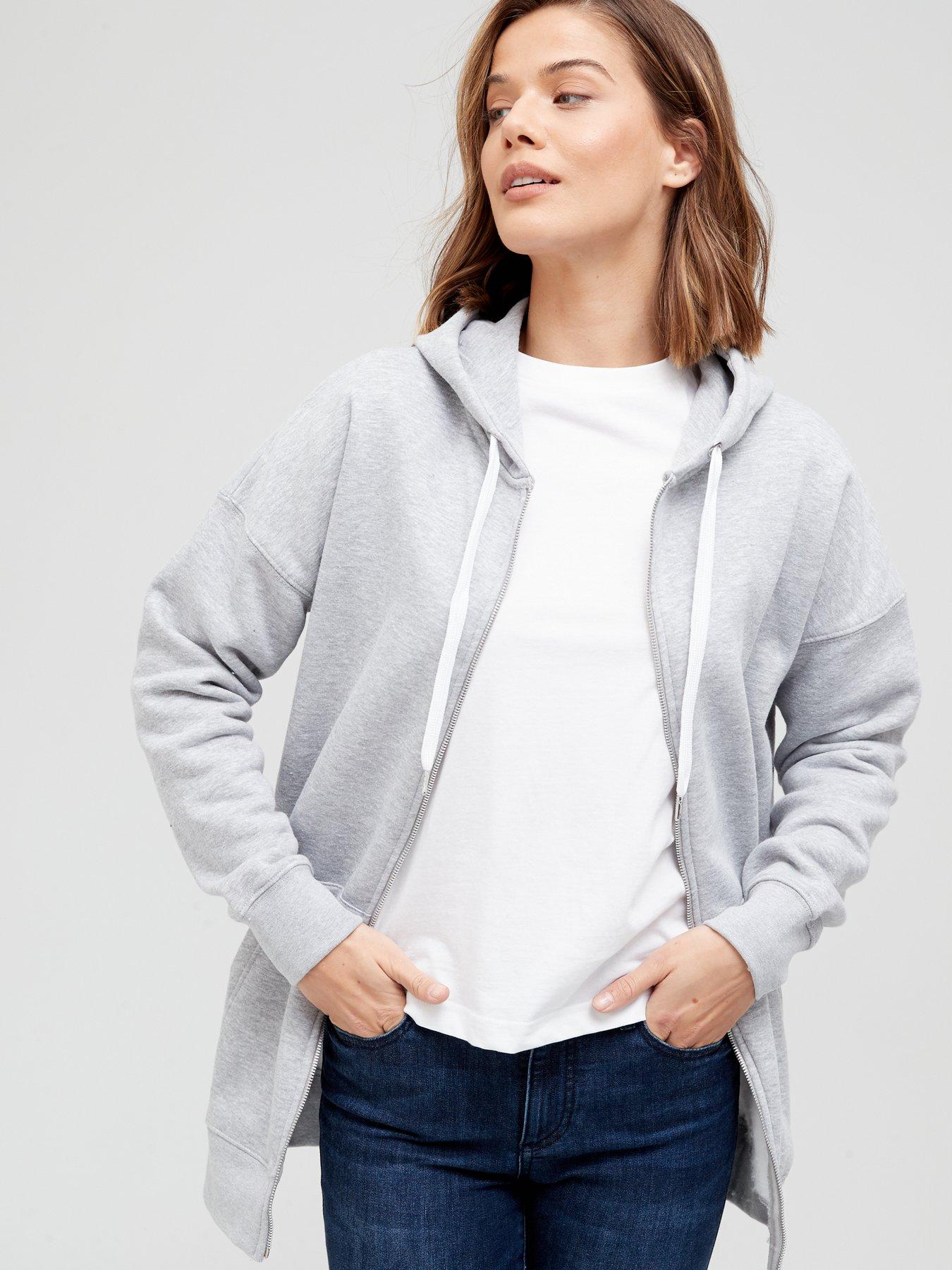 oversized zip hoodie