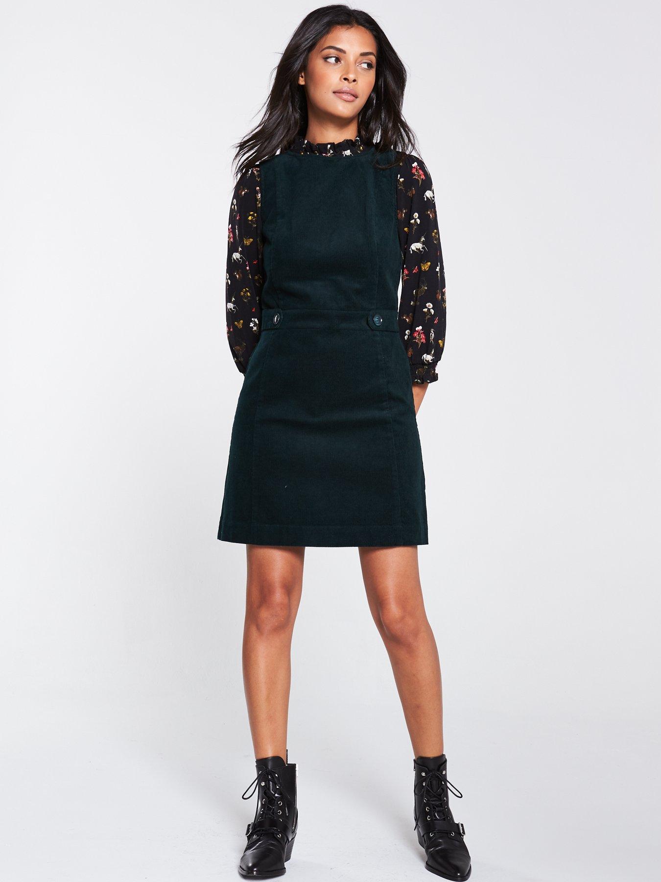 oasis cord dress burgundy