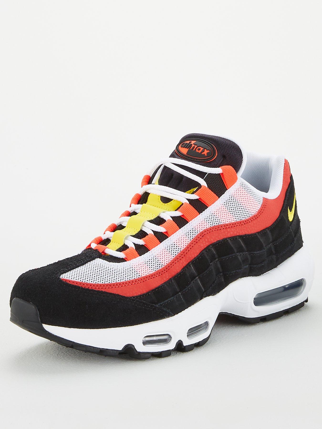 black red and white air max 95