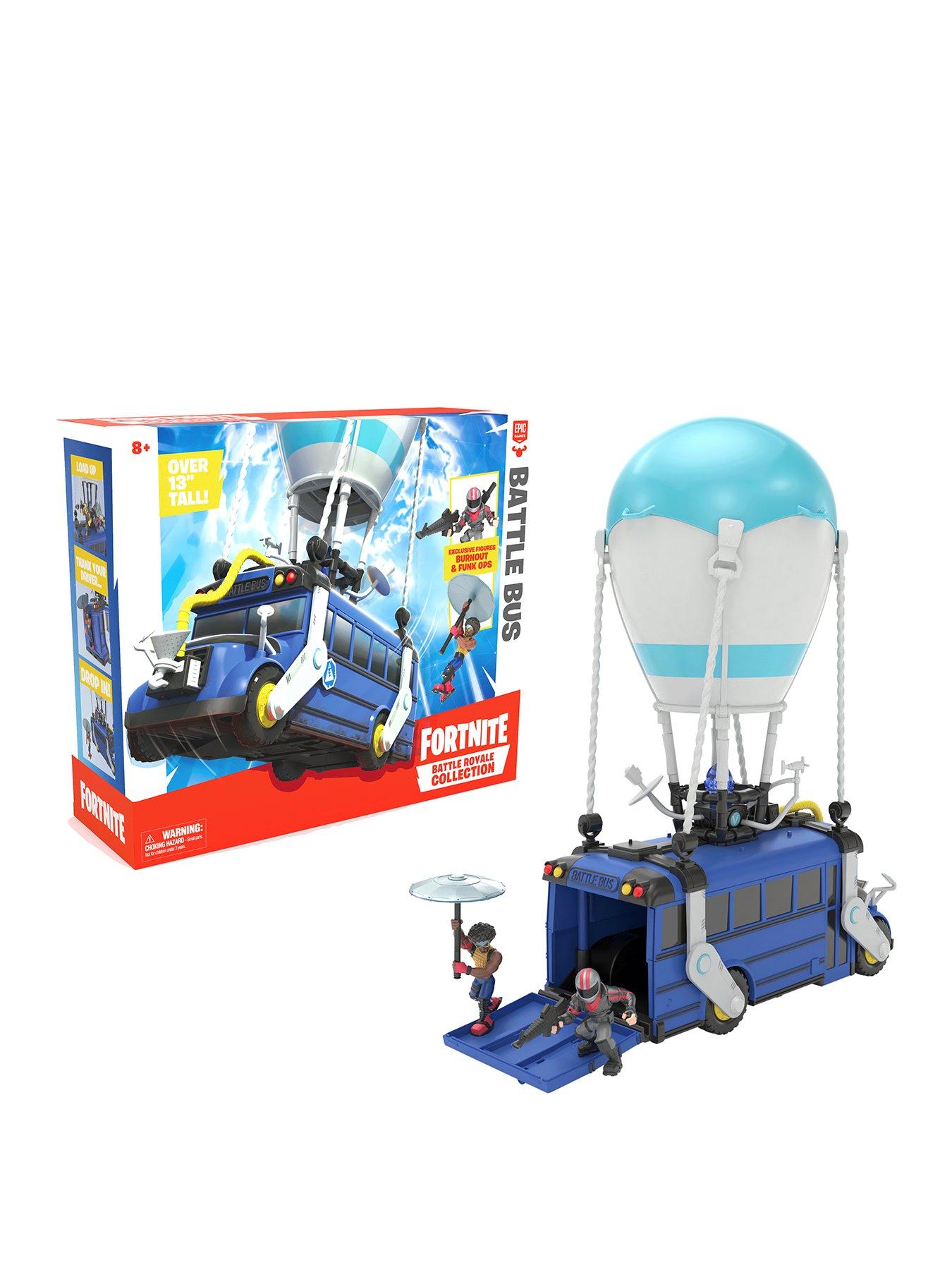 Fortnite Battle Royale Collection Battle Bus And 2 Exclusive Figures Funk Ops And Burnout - how to code the battle bus roblox studio