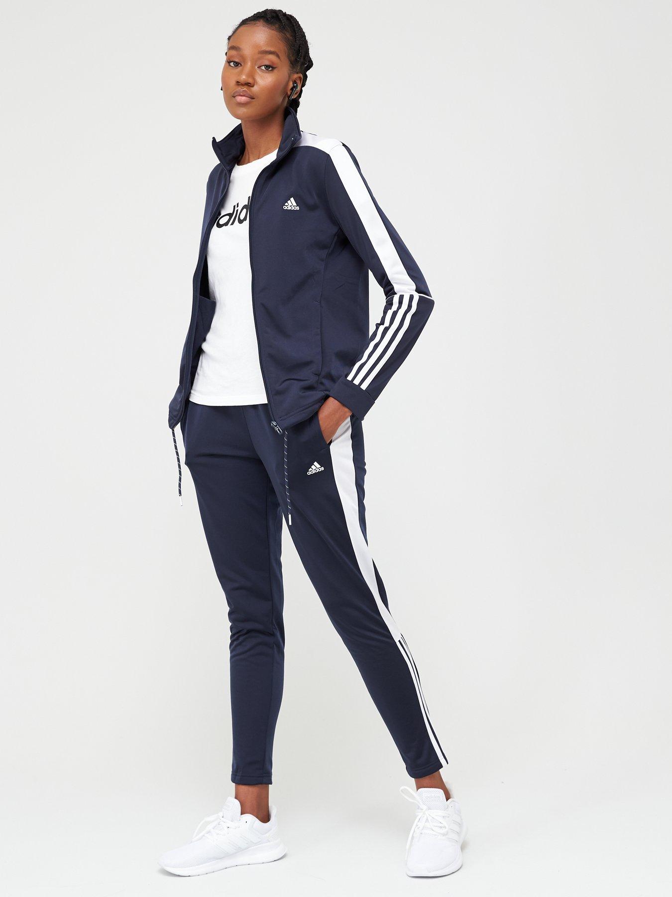 navy adidas tracksuit