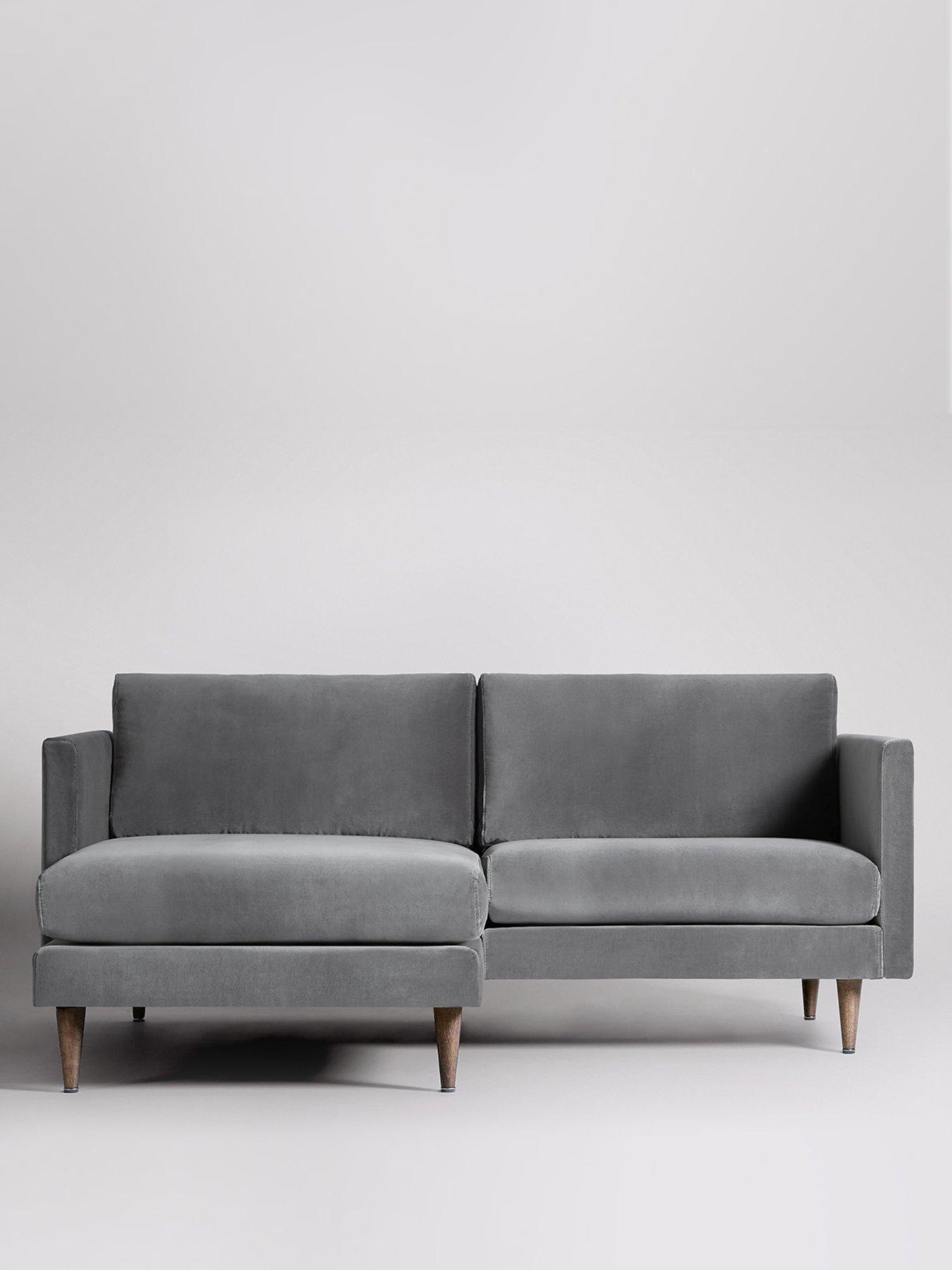Swoon Tivoli Fabric Left Hand 2 Seater Corner Sofa