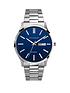 accurist-blue-daydate-dial-stainless-steel-bracelet-mens-watchfront