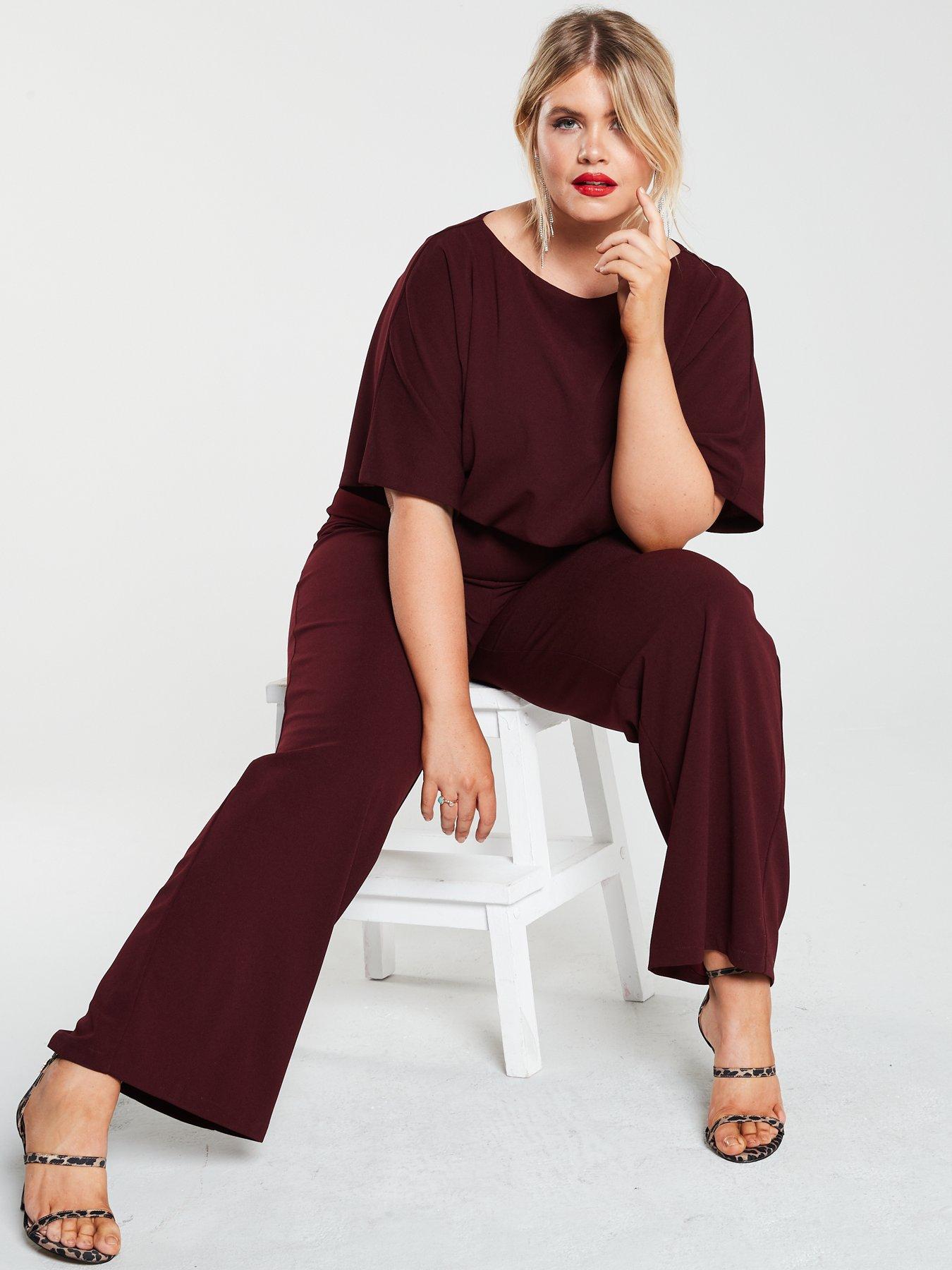 ax paris plum jumpsuit