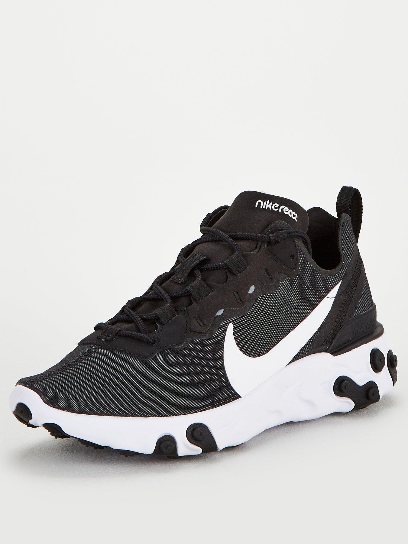 nike element react black and white