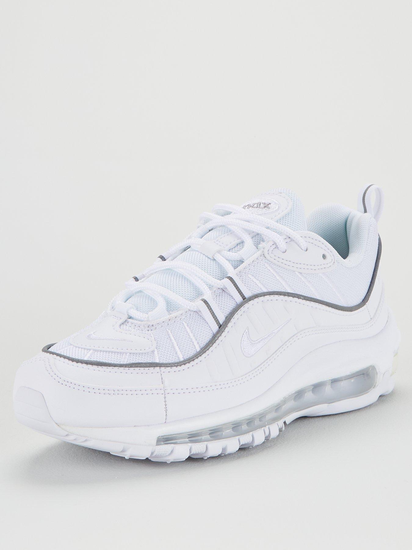 nike women's white and pink trainers