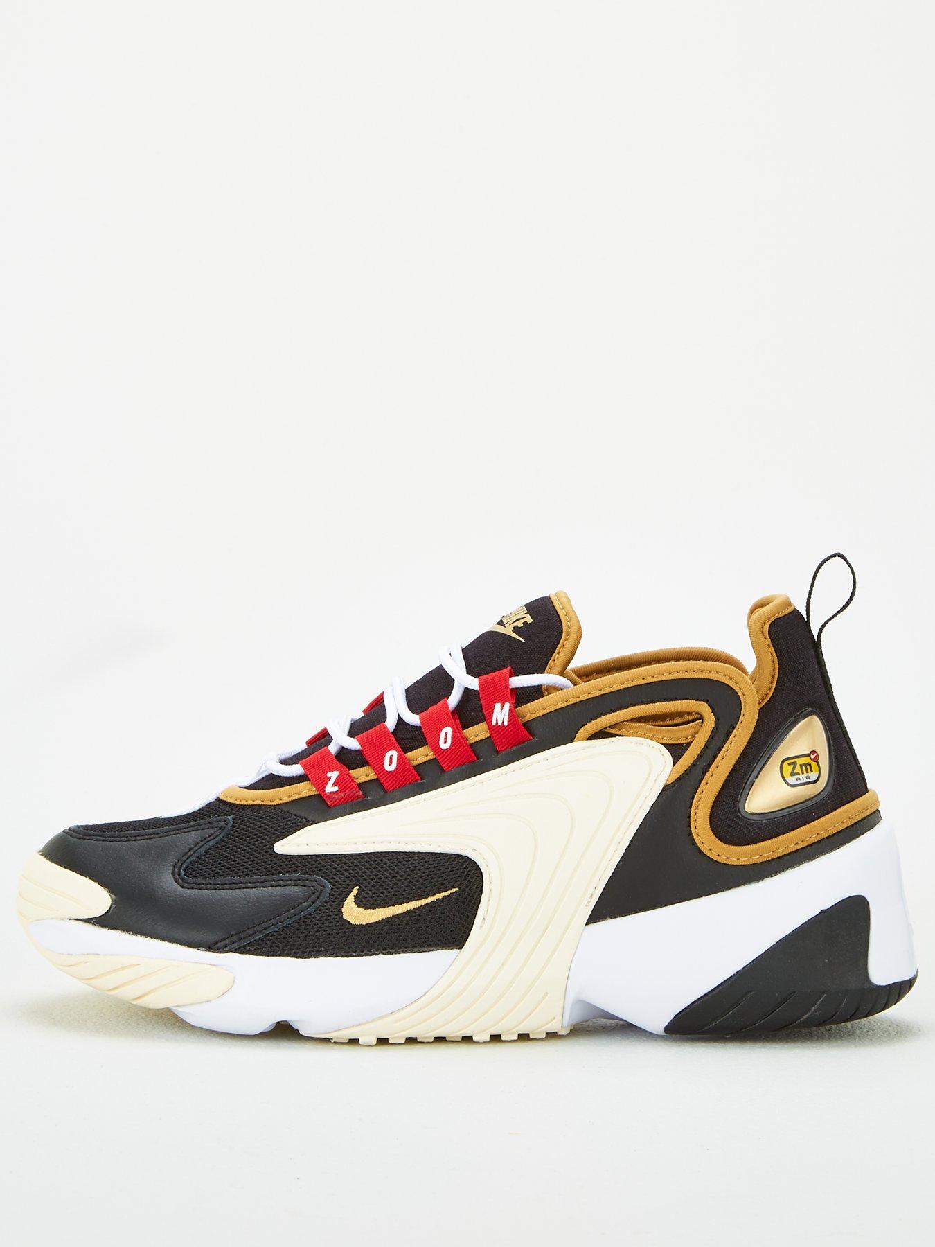 nike zoom 2k black gold