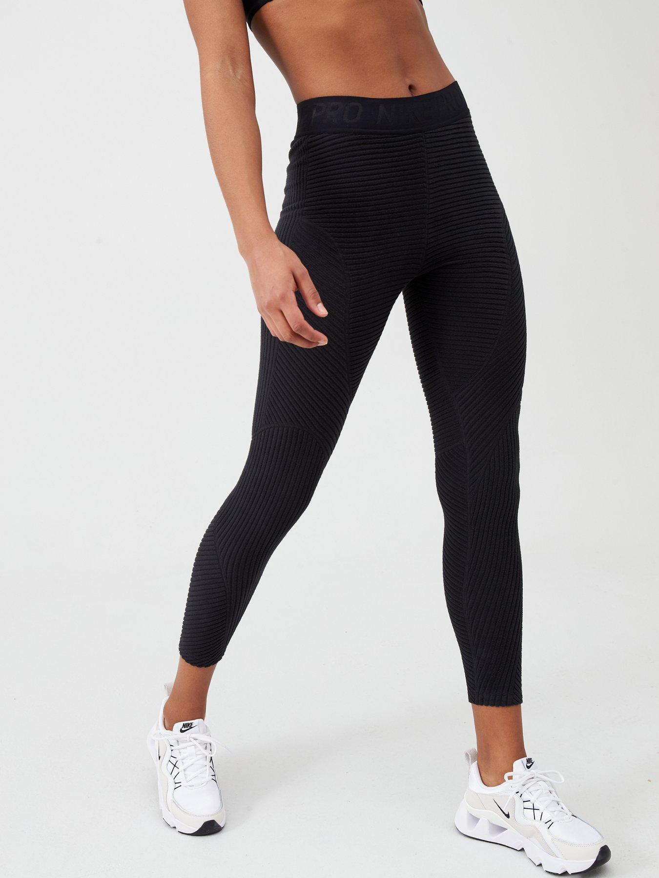 nike pro training leggings black