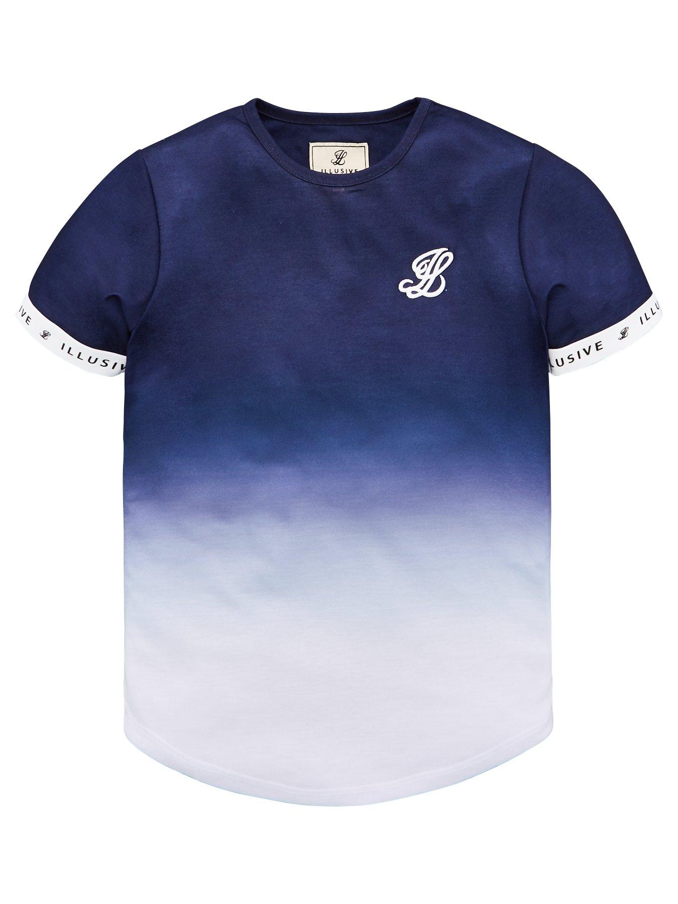 Boys Fade Tech T Shirt Navy - roblox clothes code faded jean timberland