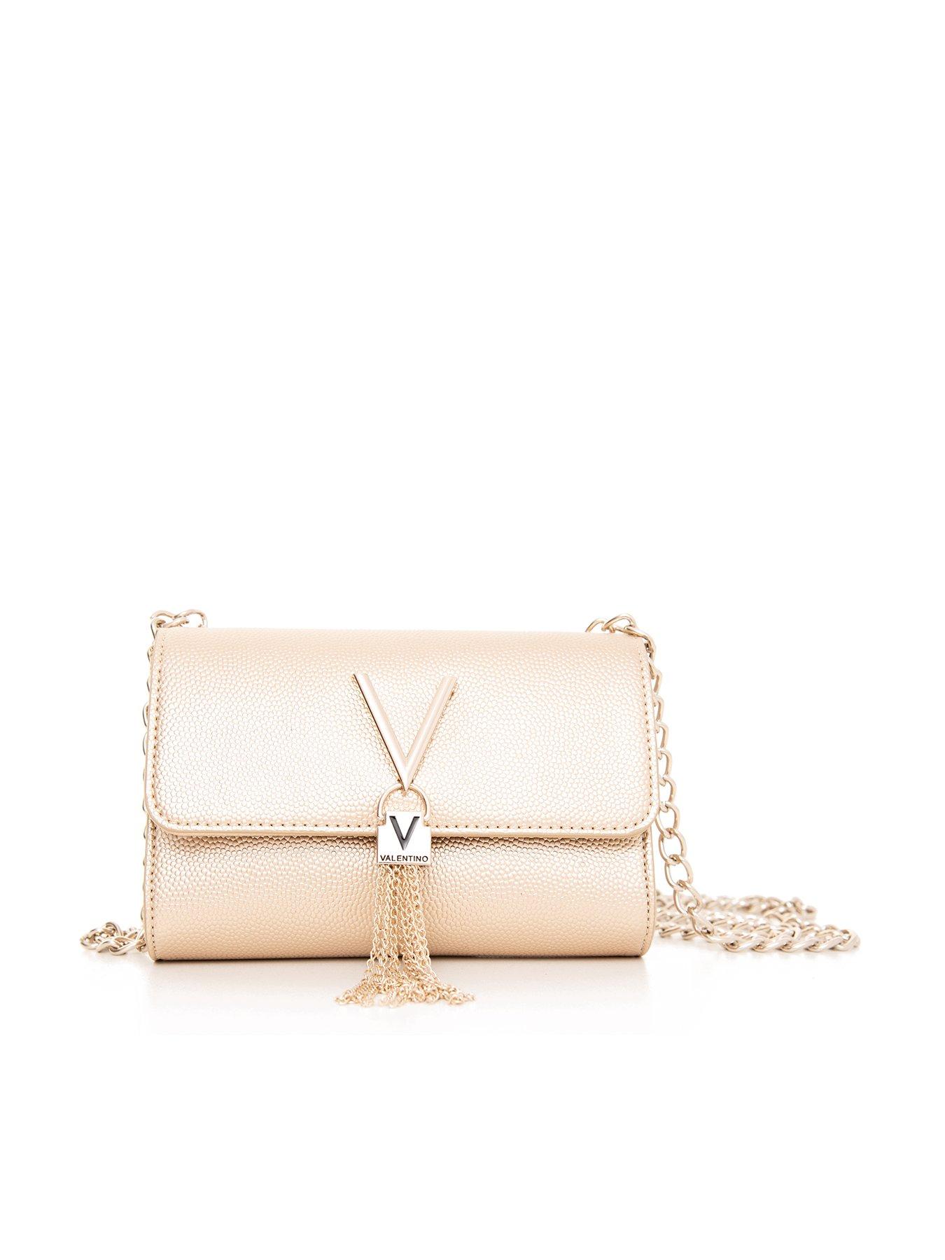 gold valentino clutch