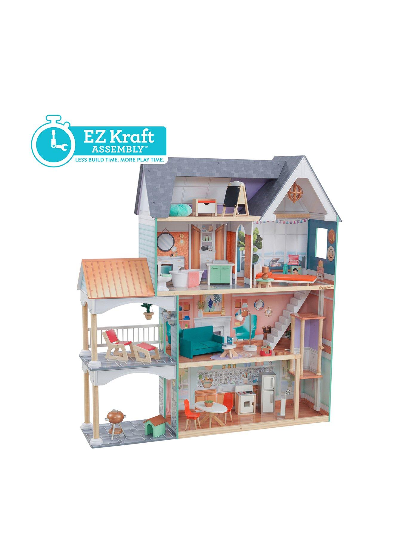 kidkraft country estate dollhouse with 31 accessories