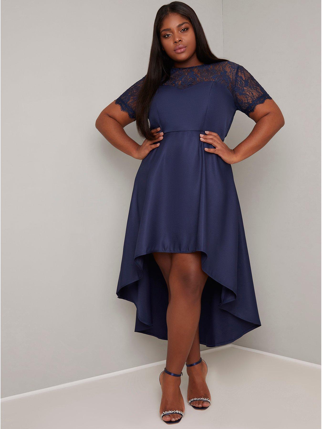 chi chi curve navy dress