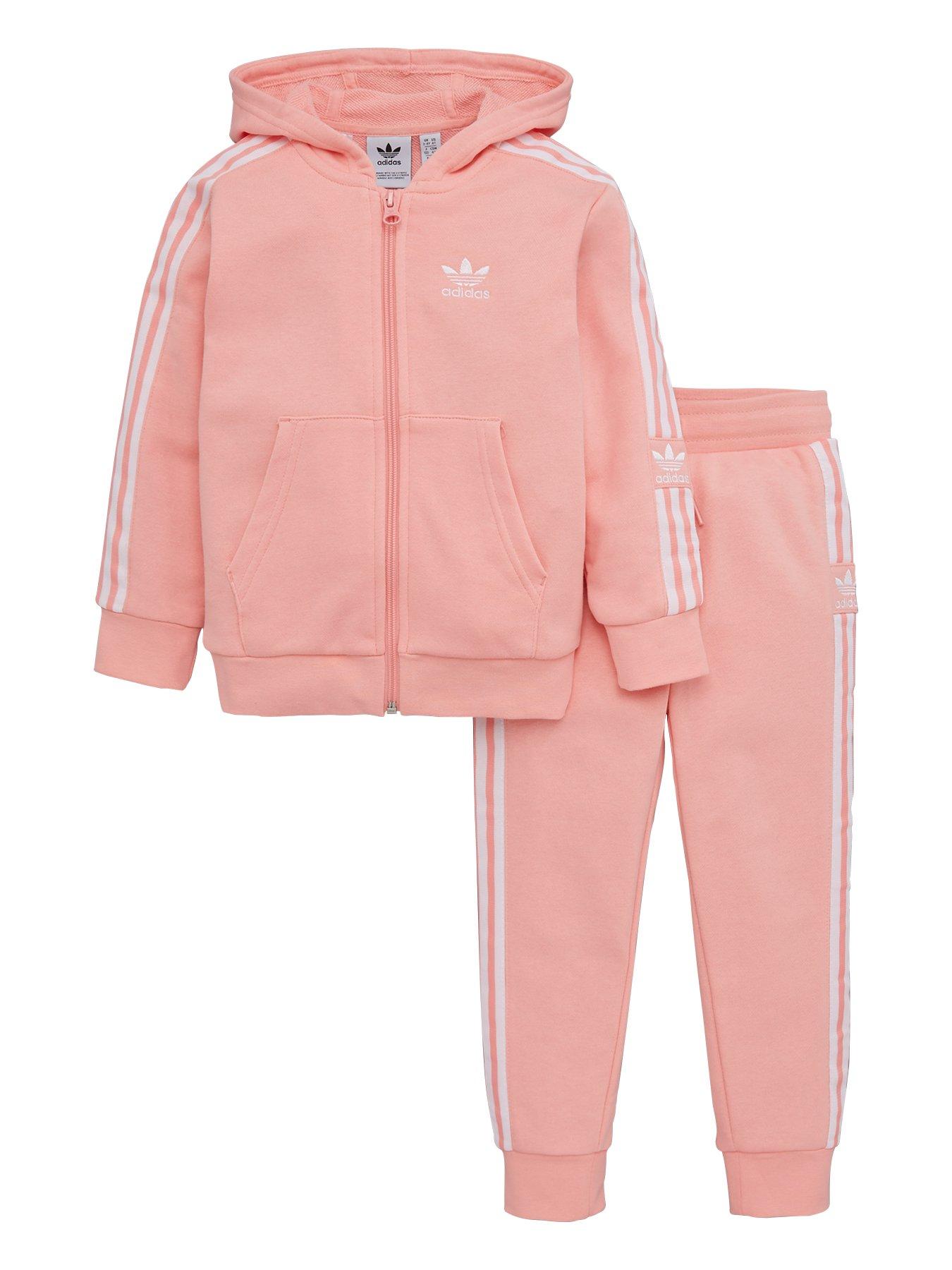 baby pink adidas tracksuit