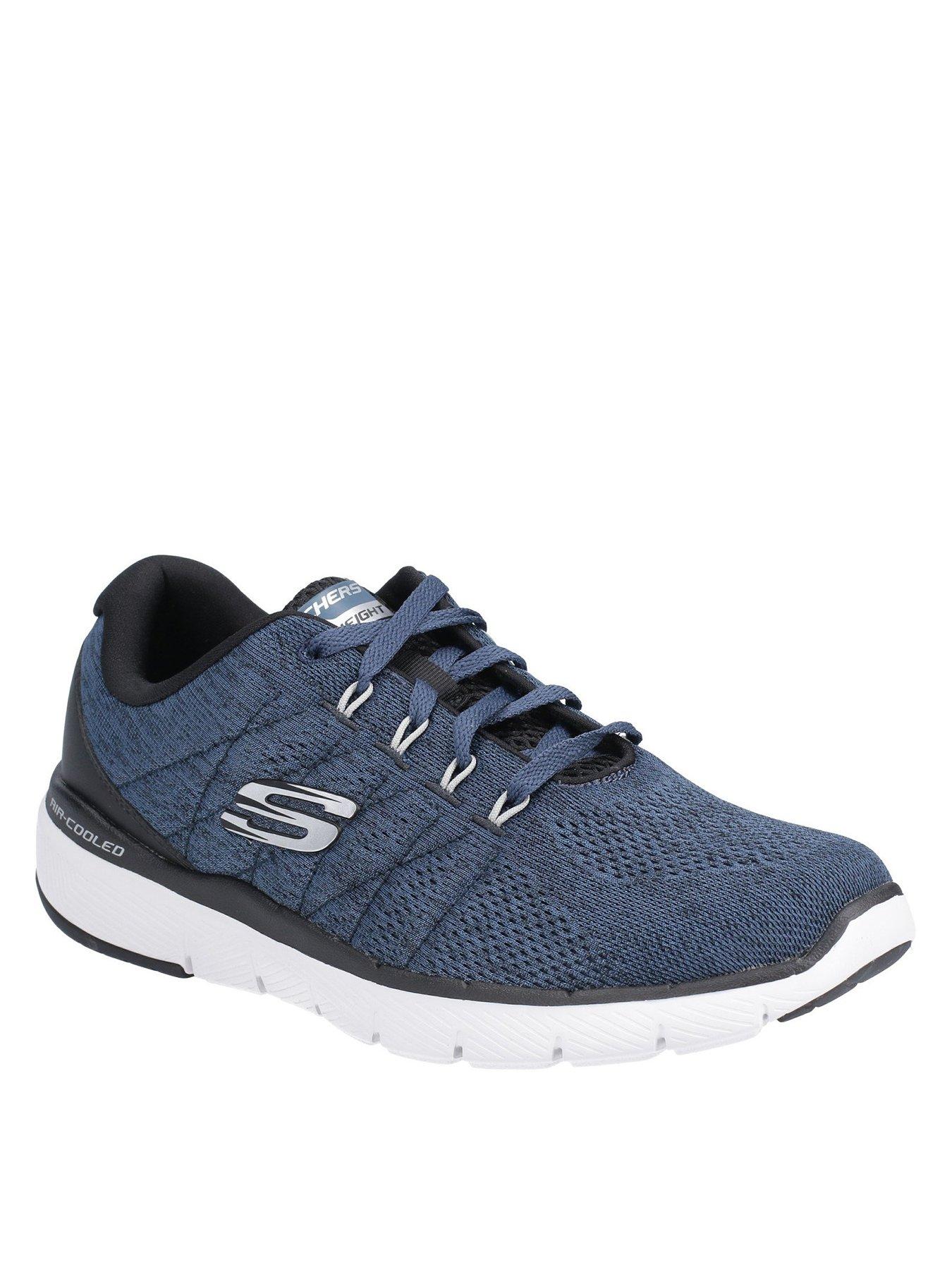 skechers black flex advantage 3.0 trainers