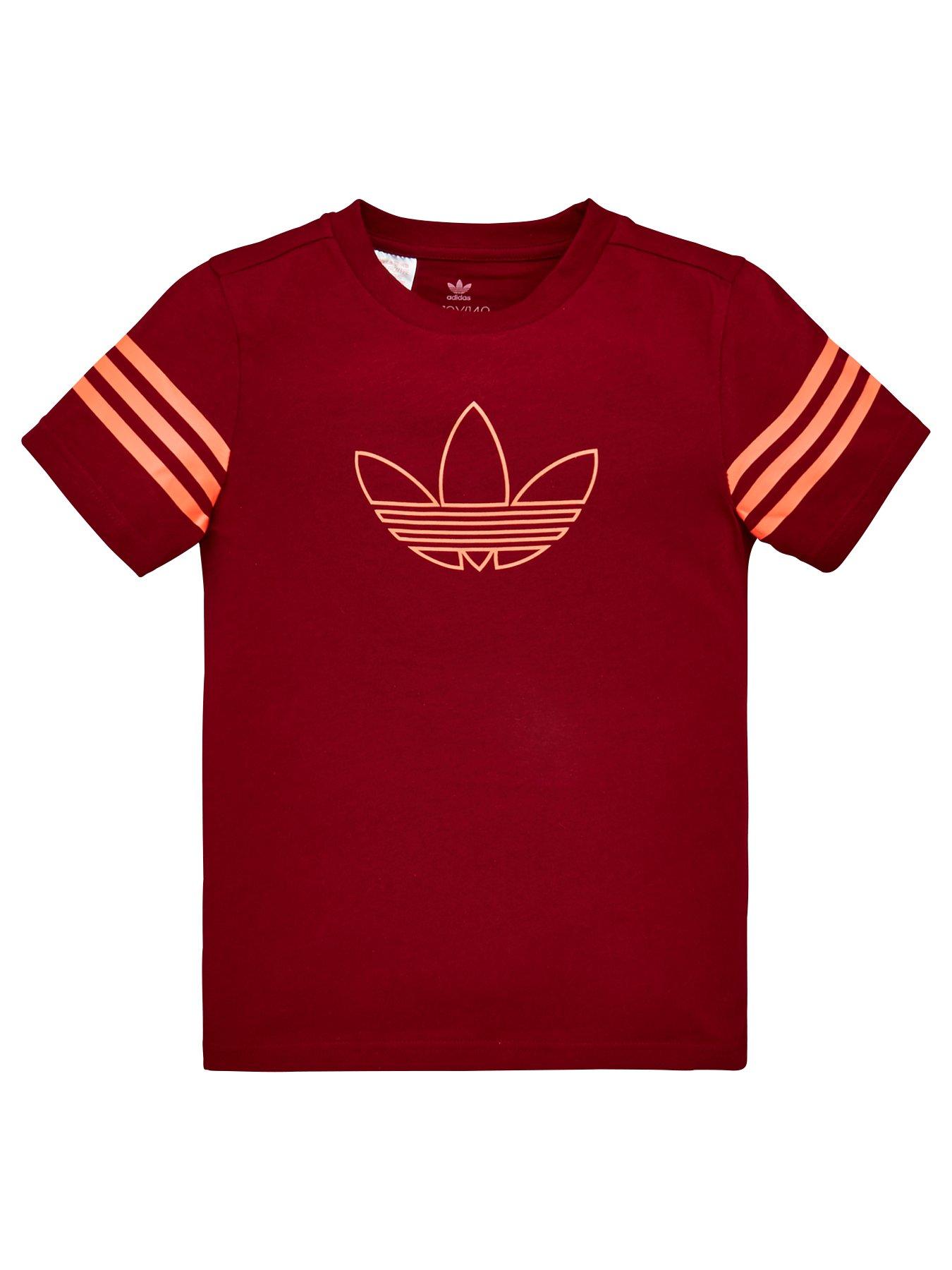 adidas burgundy shirt