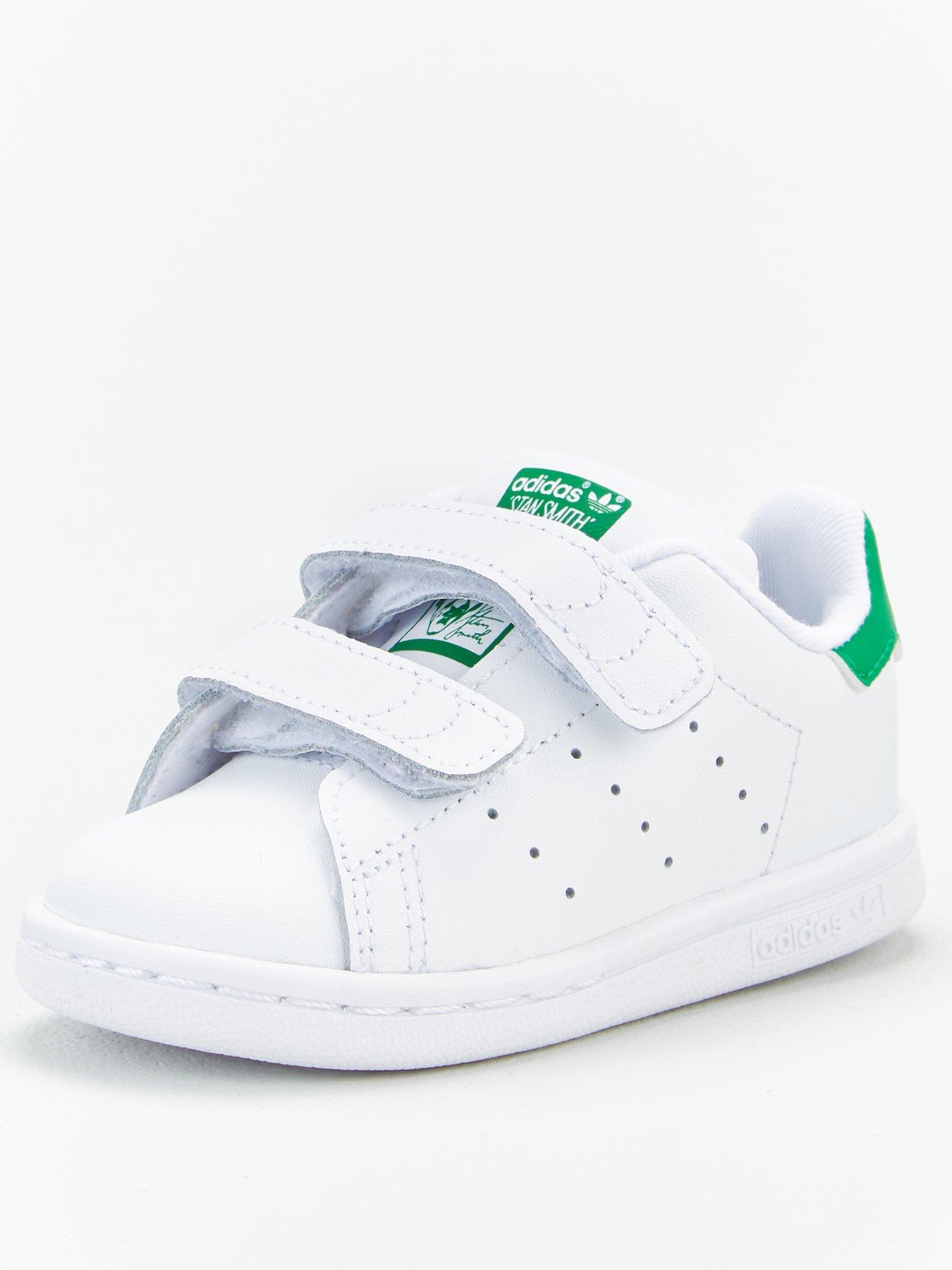infant green adidas trainers