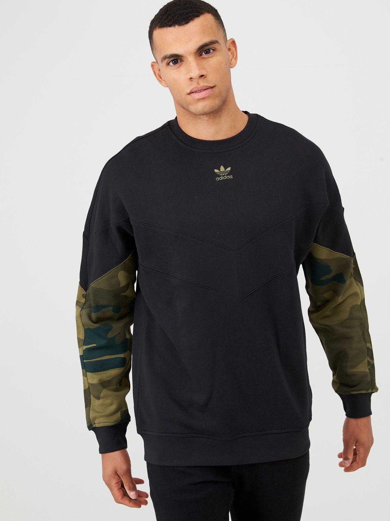 adidas originals camo crew neck sweatshirt