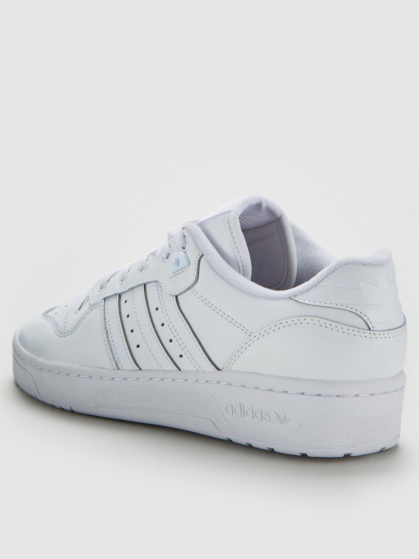 adidas originals rivalry low trainers in triple white