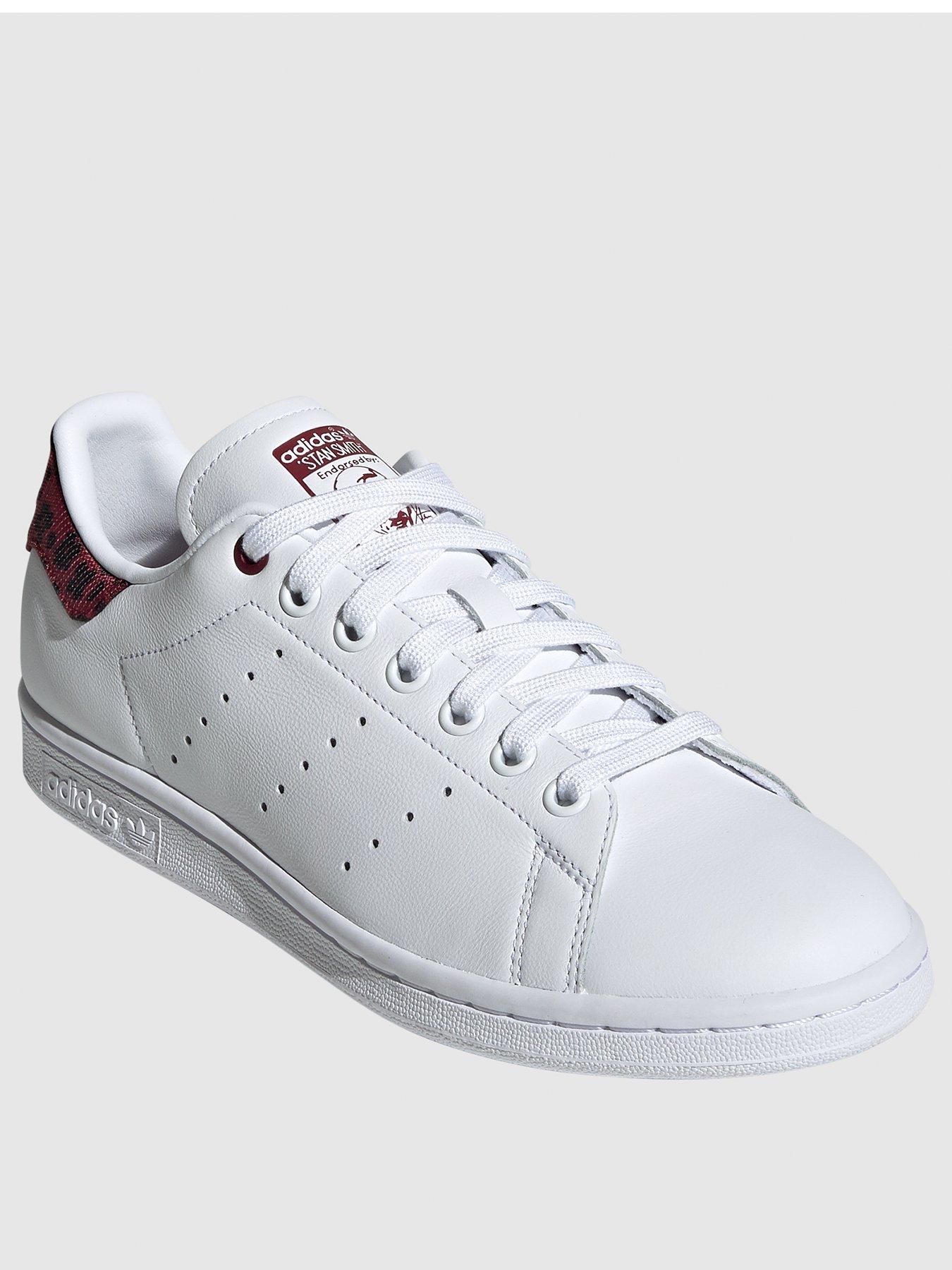 stan smith white red