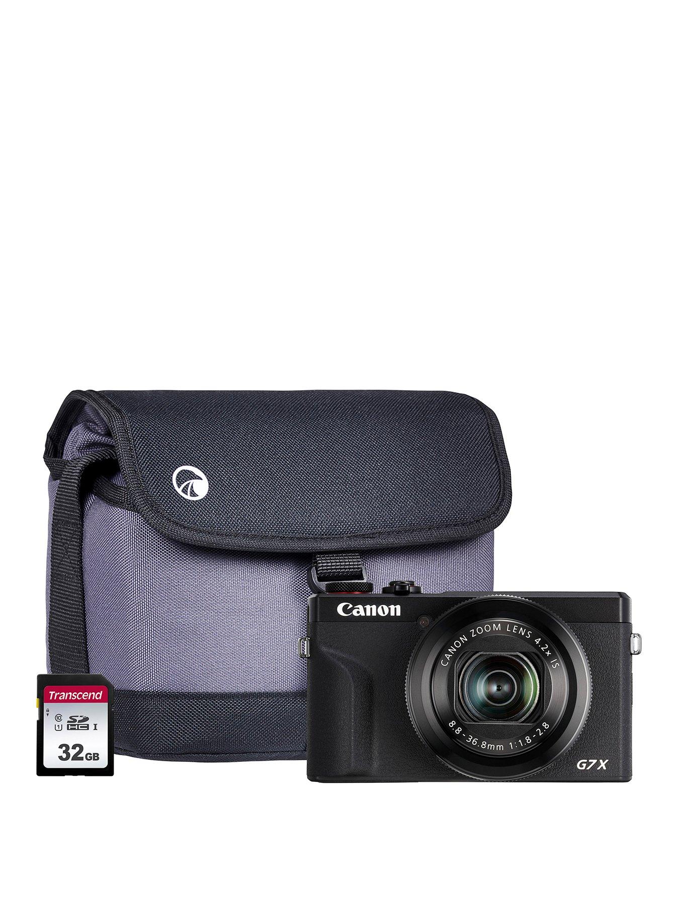 Canon Powershot G7x Mkiii Black Camera Inc Additional Nb 13l Battery 32gb Sd Bag Littlewoodsireland Ie