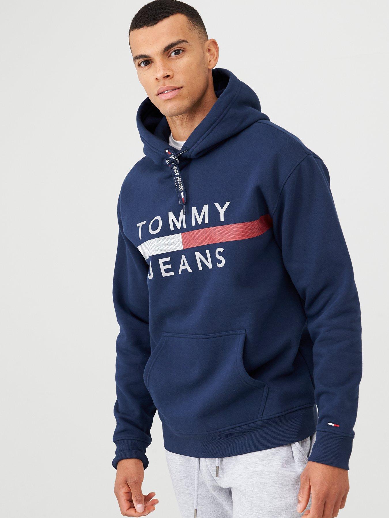 tommy jeans reflective flag hoodie