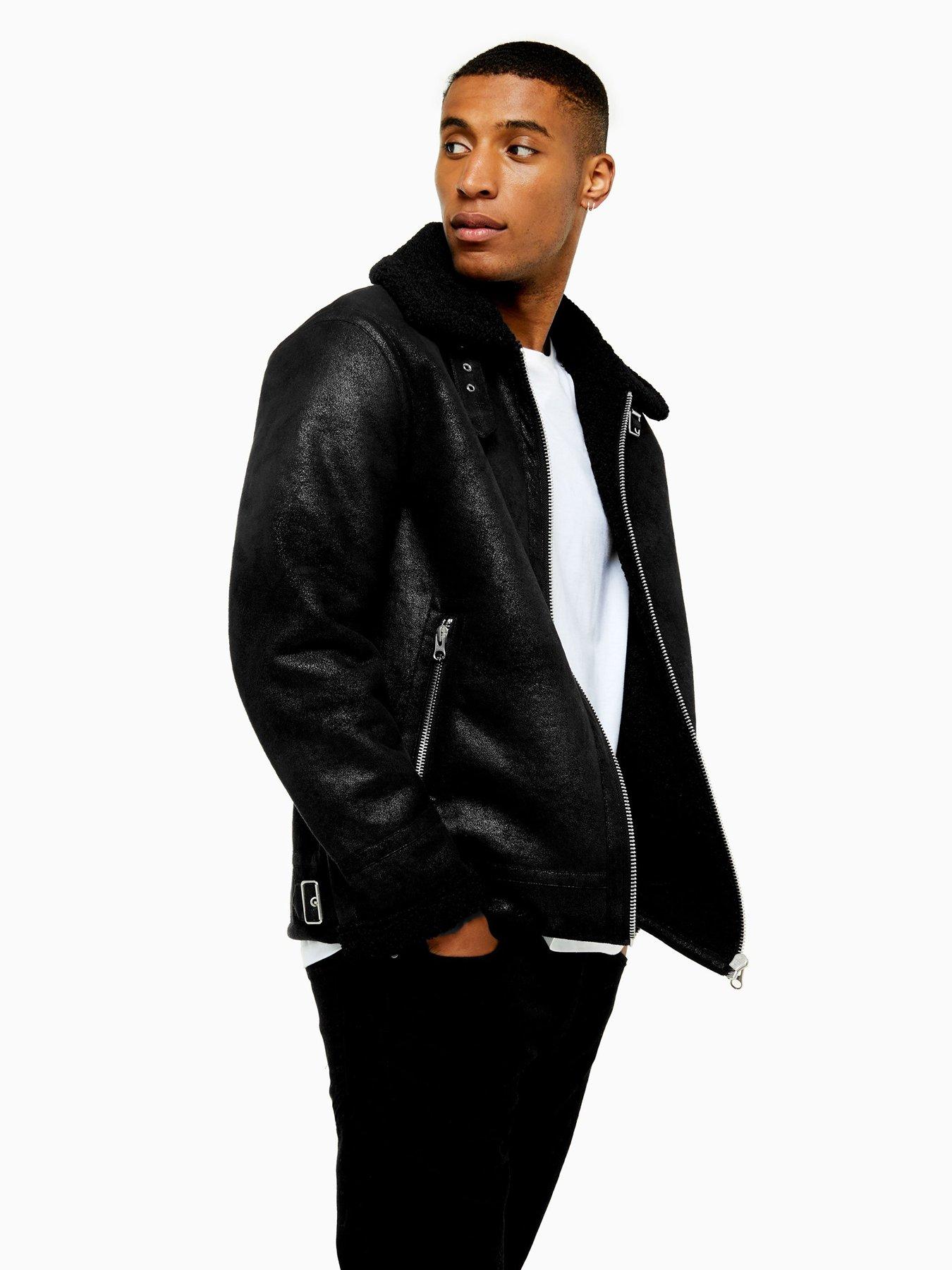 topman black jacket