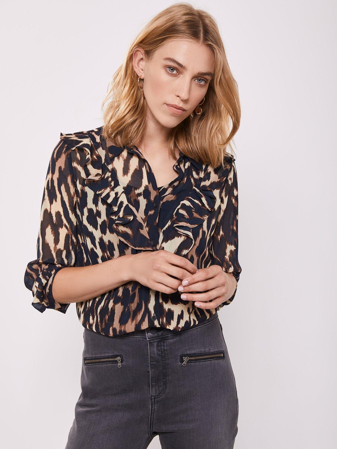 mint velvet leopard print top