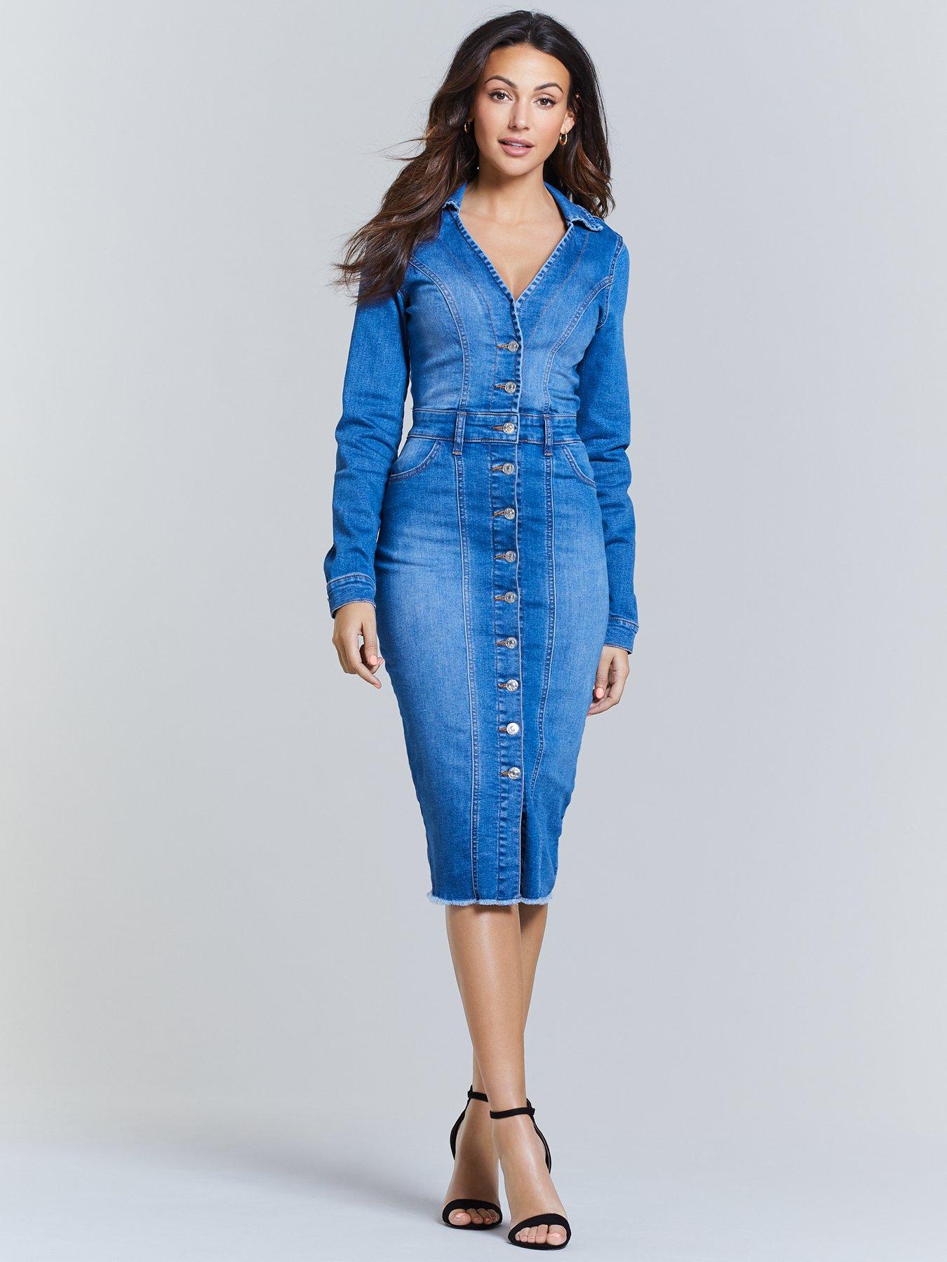 michelle keegan denim dress next