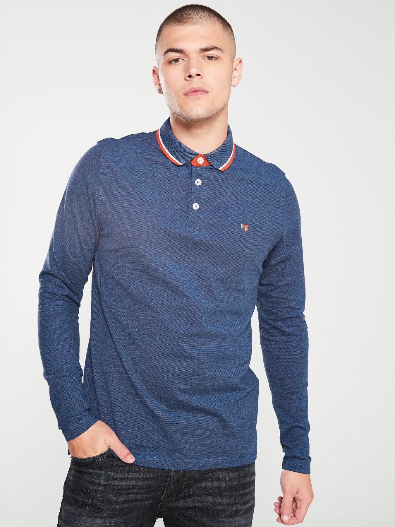 jack and jones long sleeve polo shirts