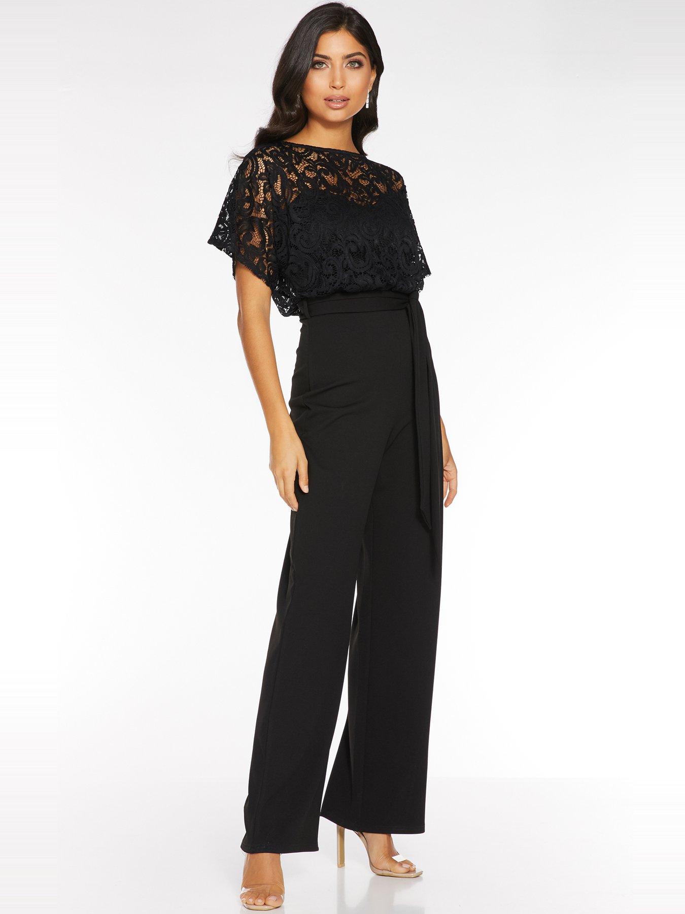 black batwing jumpsuit