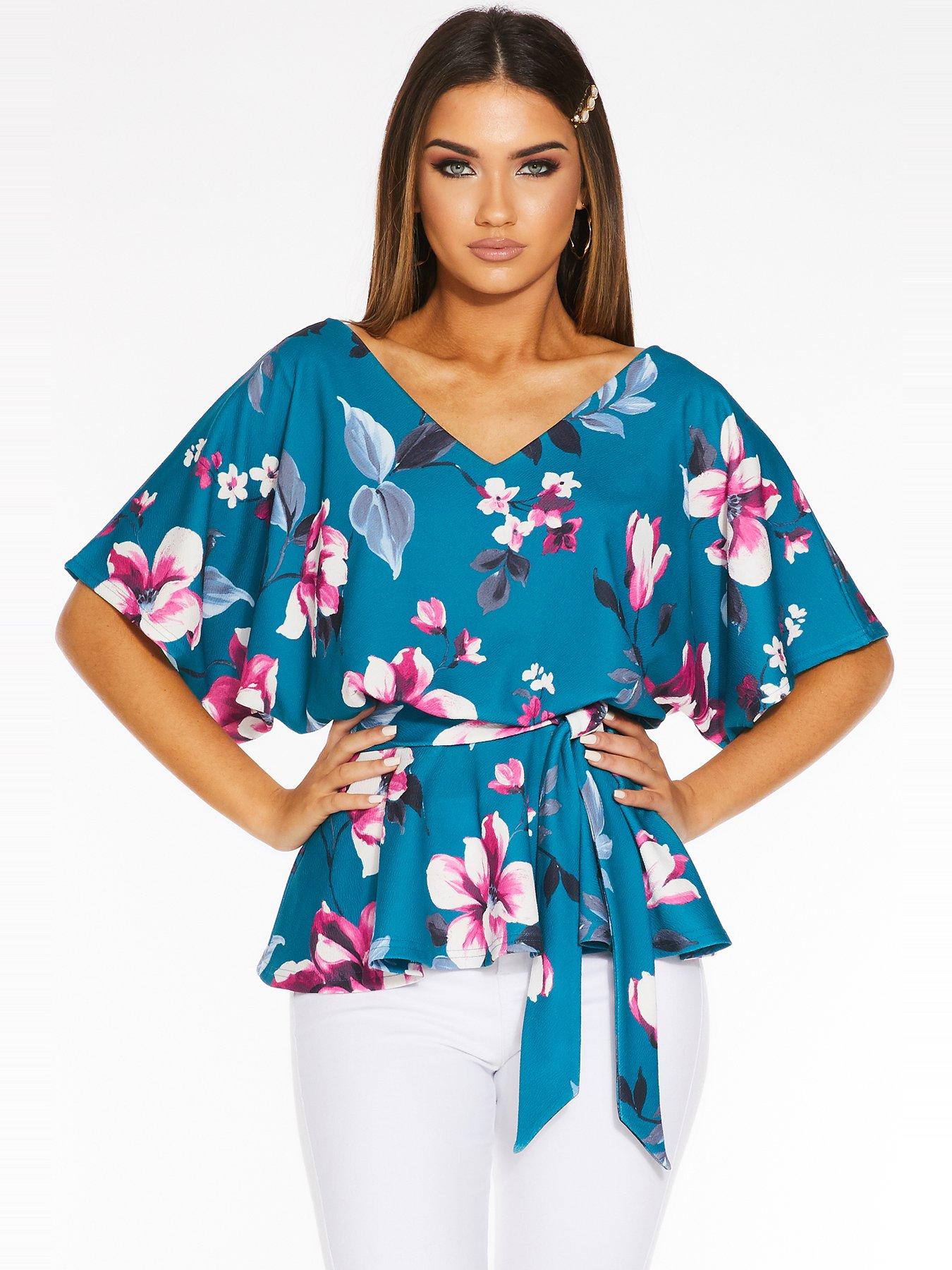 quiz batwing peplum top