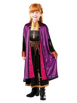 Kid wearing Anna Halloween costume