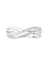 the-love-silver-collection-sterling-silver-cubic-zirconia-double-crossover-ringoutfit