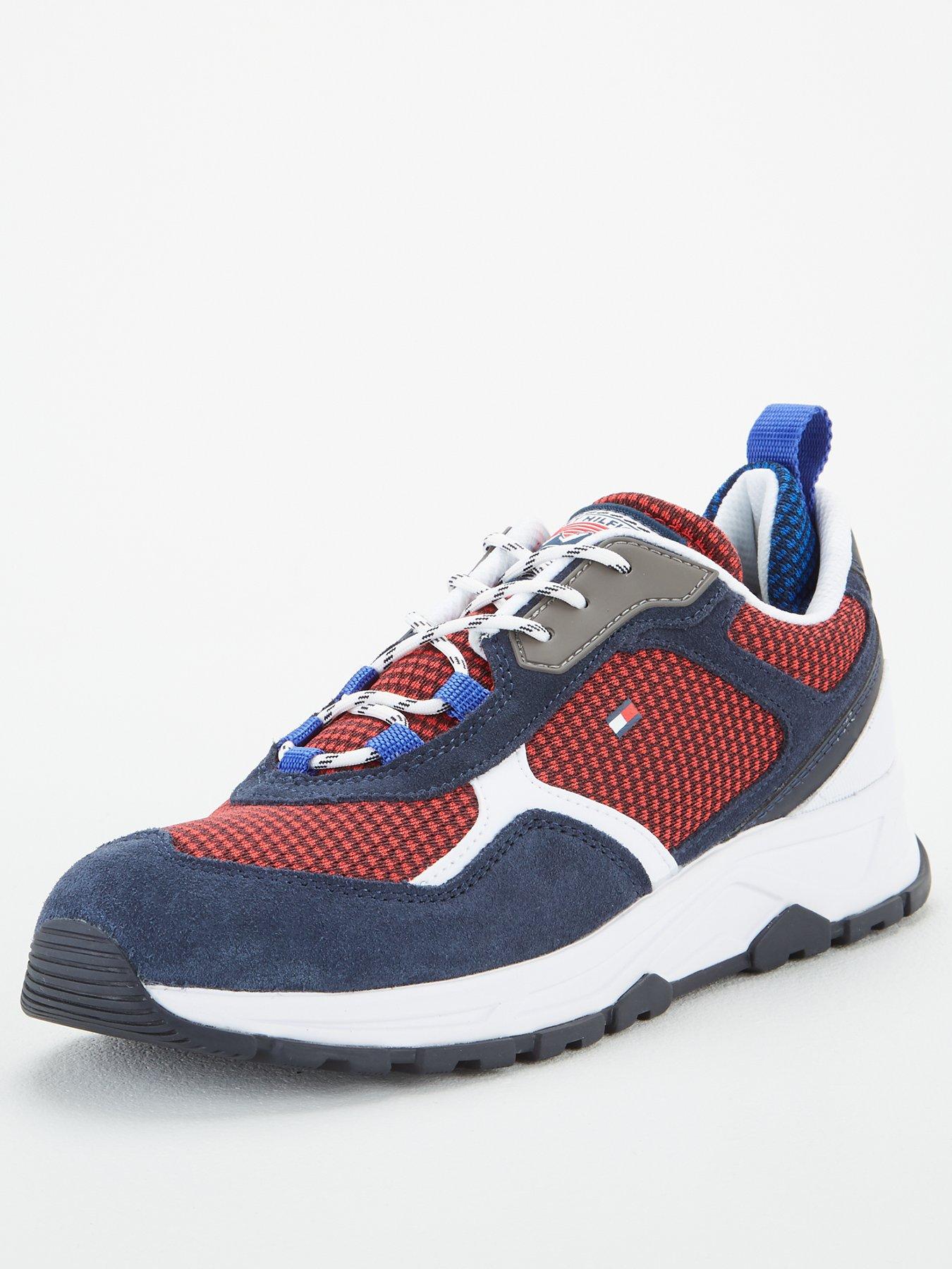 tommy hilfiger mixed texture trainers