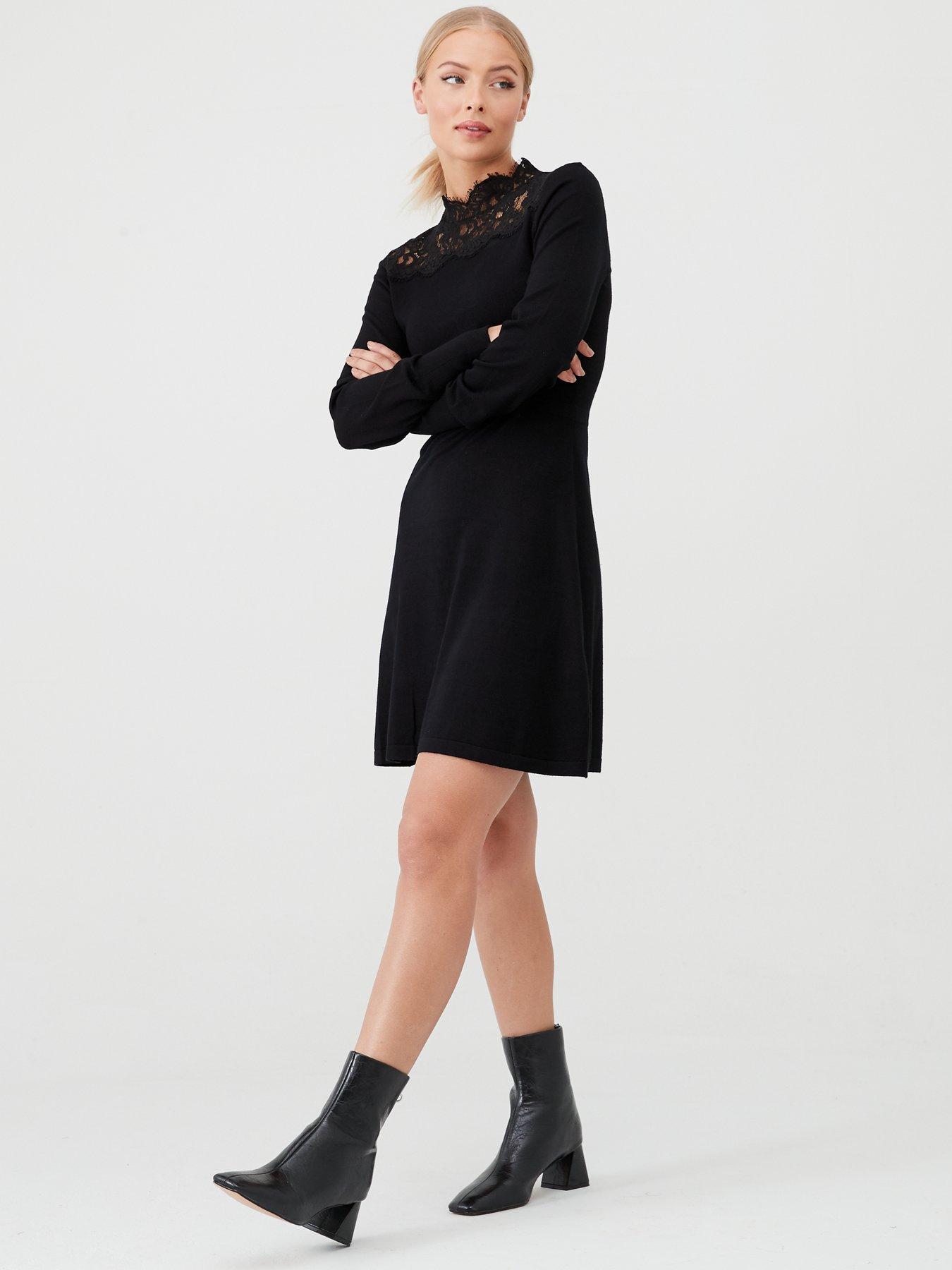 warehouse black dress