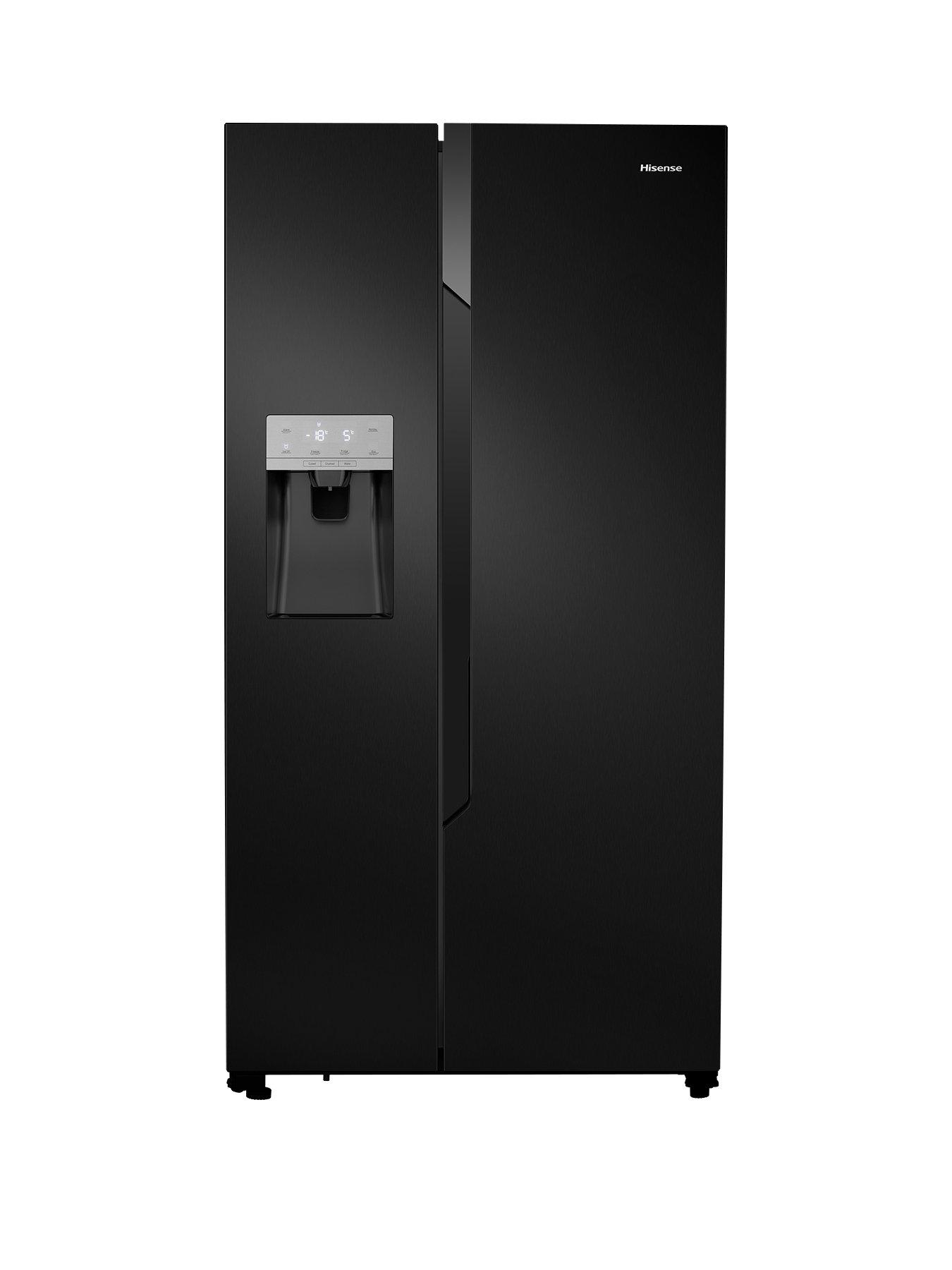 Hisense Rs694n4tb1 Total No Frost American Style Fridge Freezer With Water Ice Dispenser Black Littlewoodsireland Ie